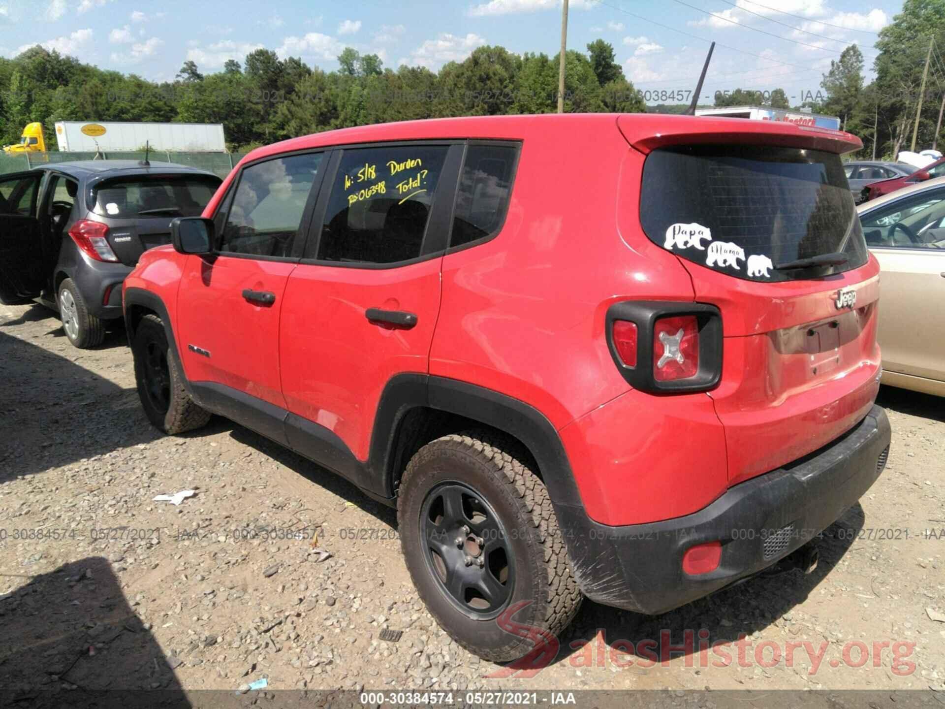 ZACCJAAW5GPC42340 2016 JEEP RENEGADE