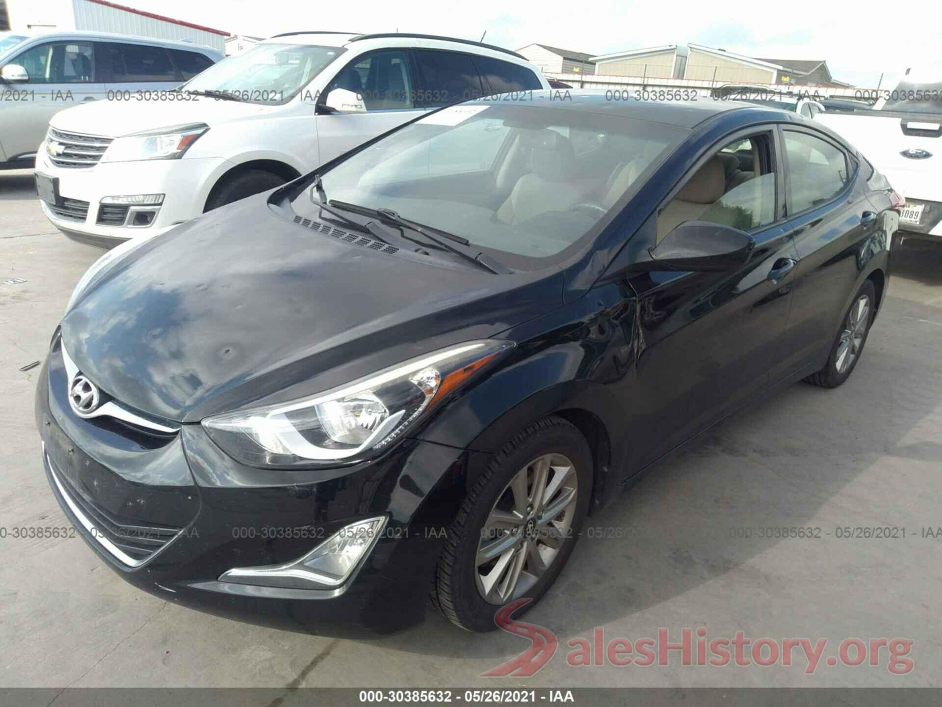 5NPDH4AE0GH653095 2016 HYUNDAI ELANTRA