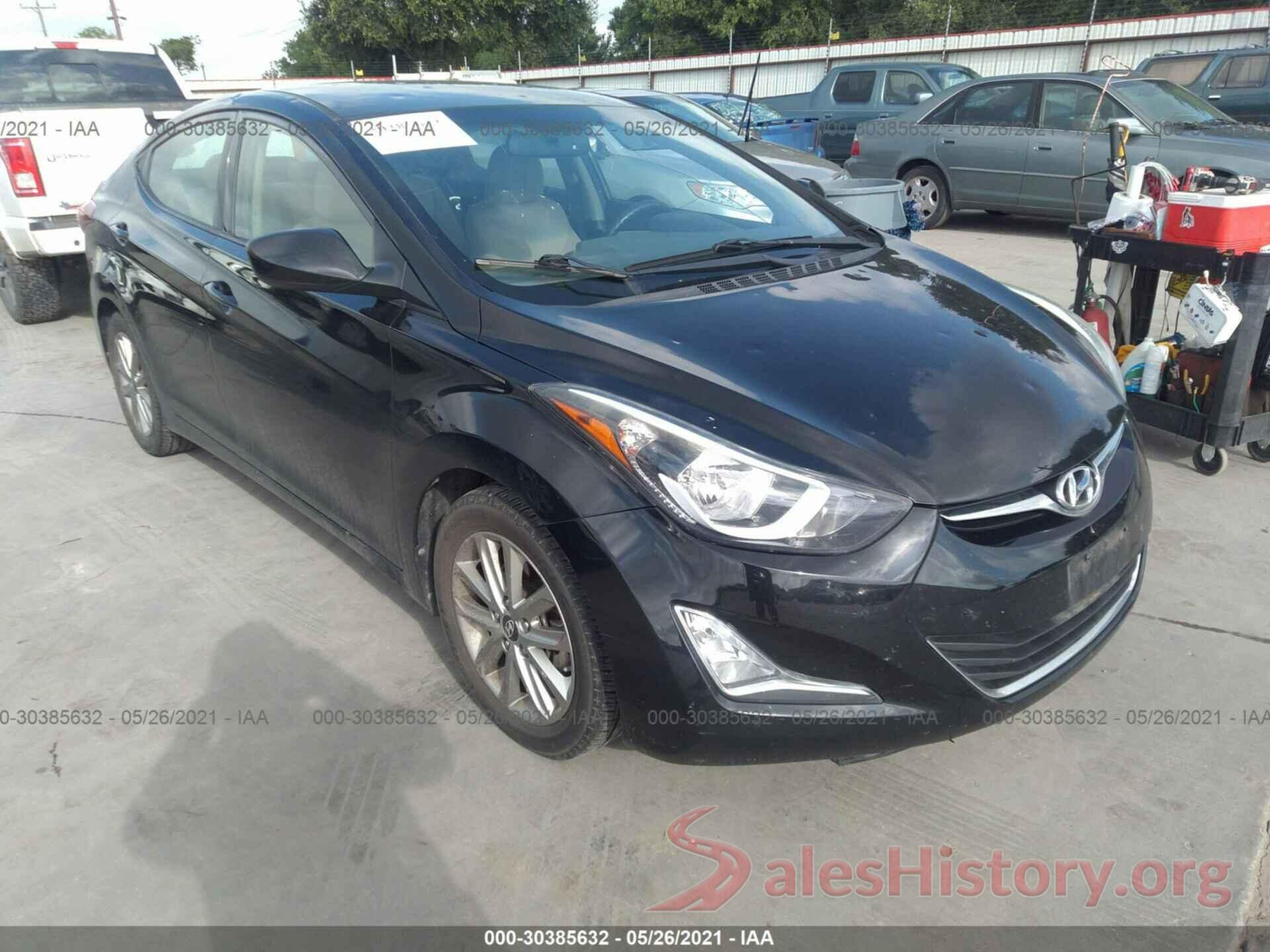 5NPDH4AE0GH653095 2016 HYUNDAI ELANTRA