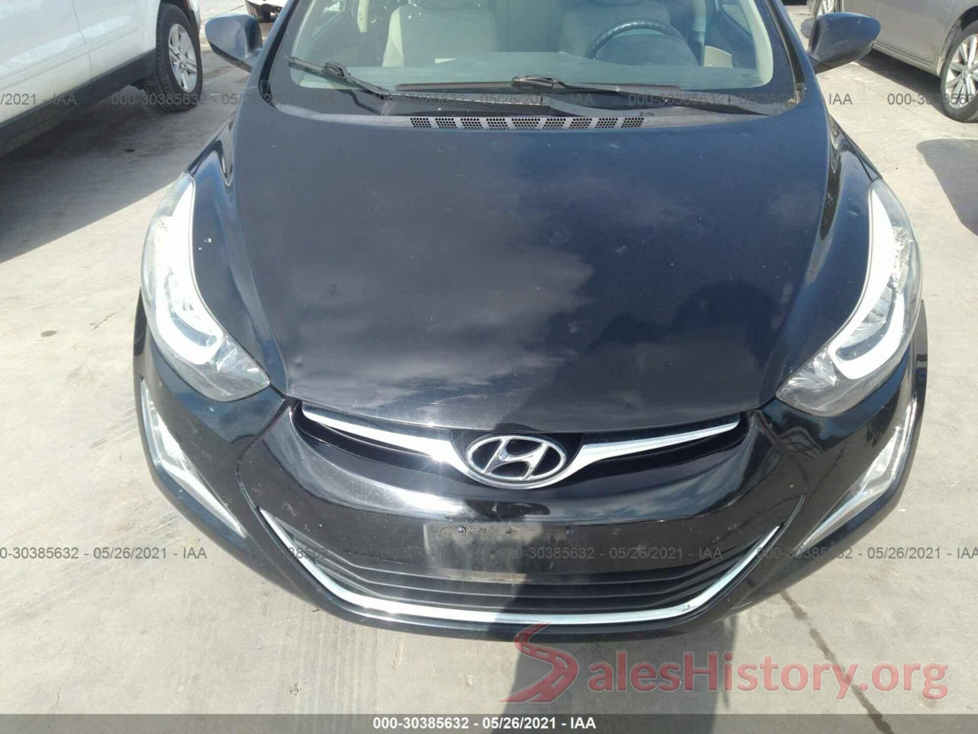 5NPDH4AE0GH653095 2016 HYUNDAI ELANTRA