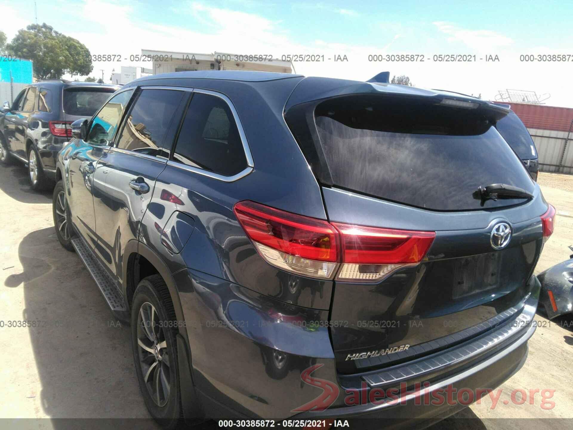 5TDKZRFH8HS520715 2017 TOYOTA HIGHLANDER