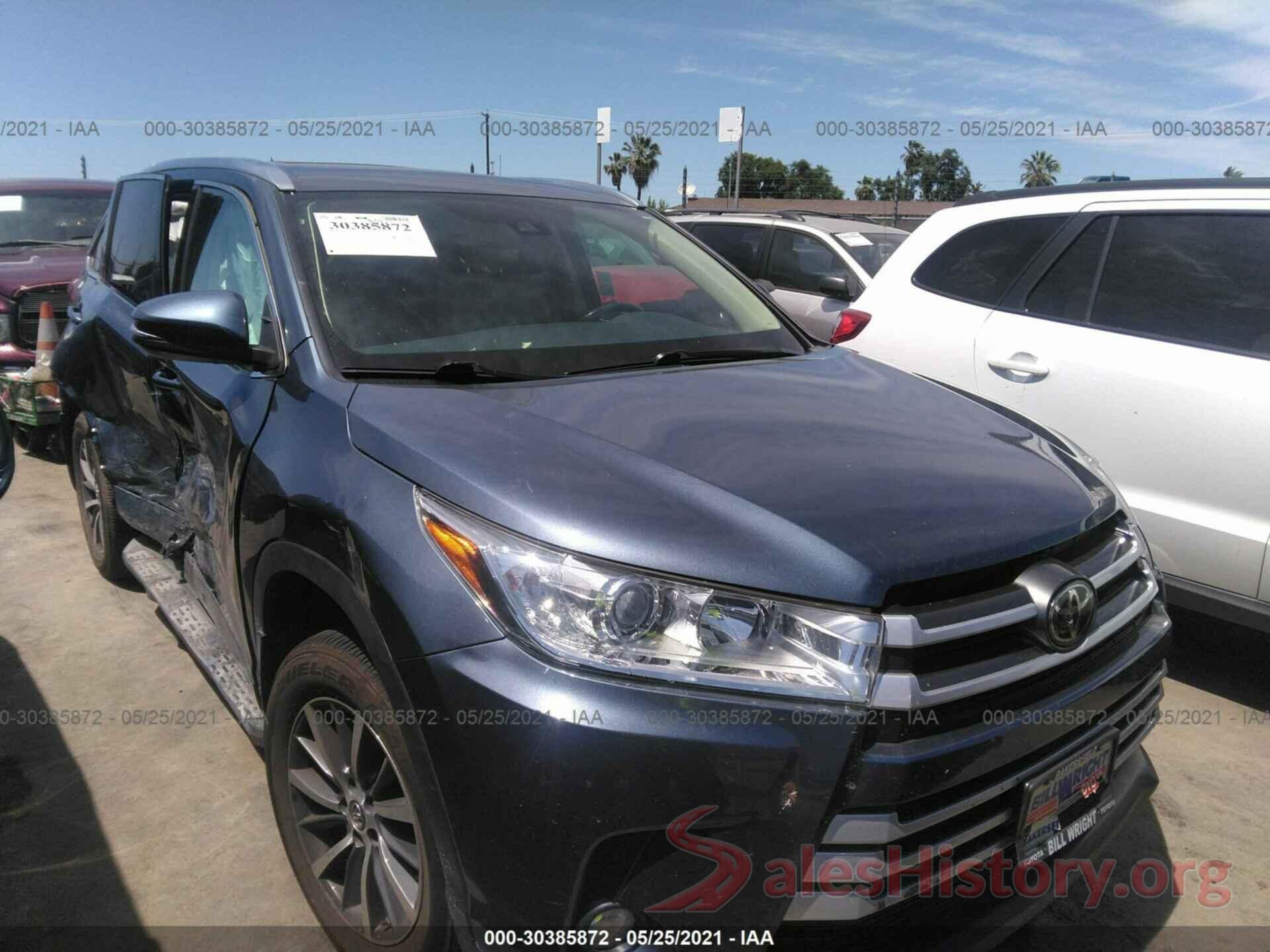 5TDKZRFH8HS520715 2017 TOYOTA HIGHLANDER