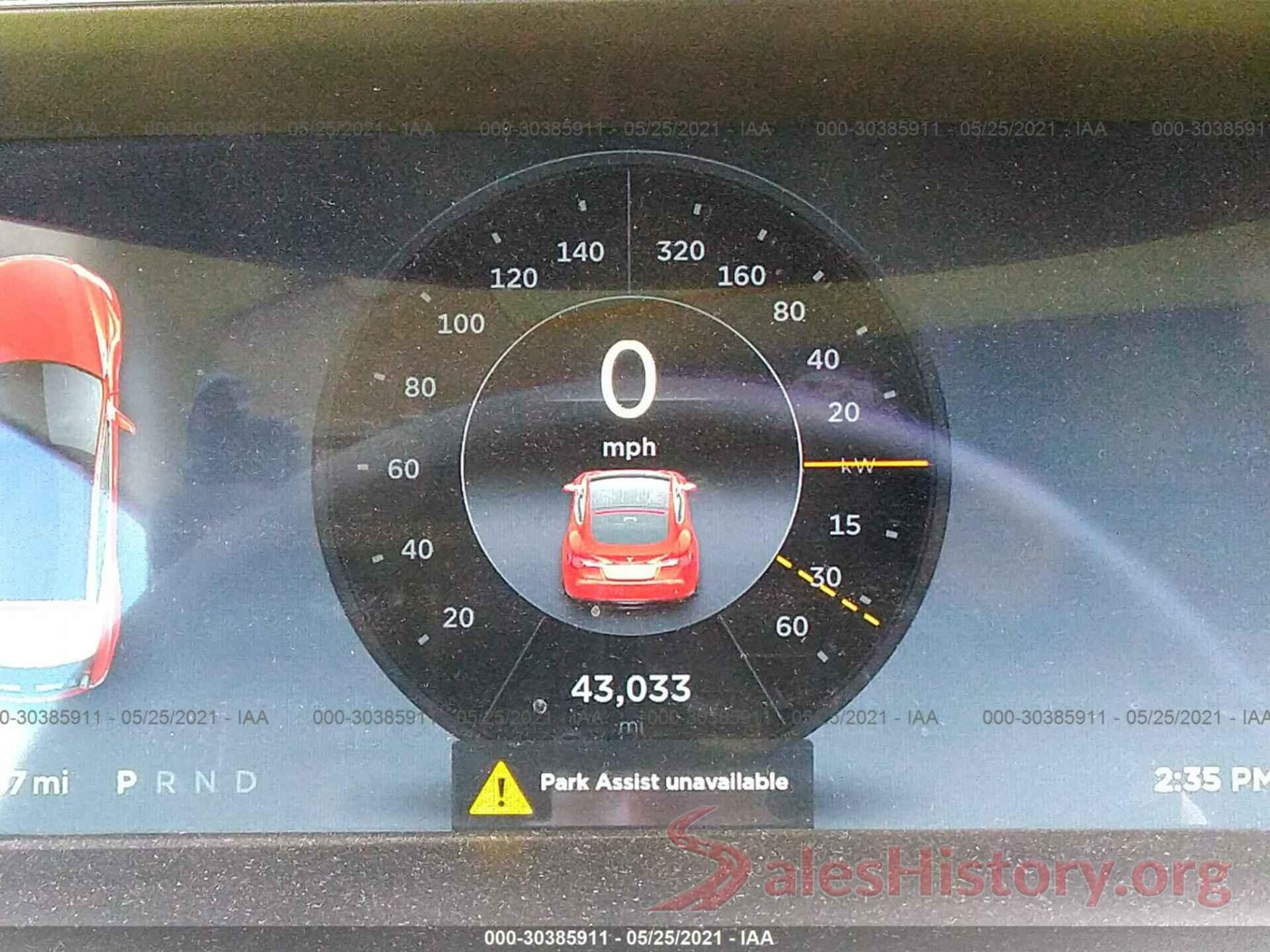 5YJSA1H15EFP56232 2014 TESLA MODEL S