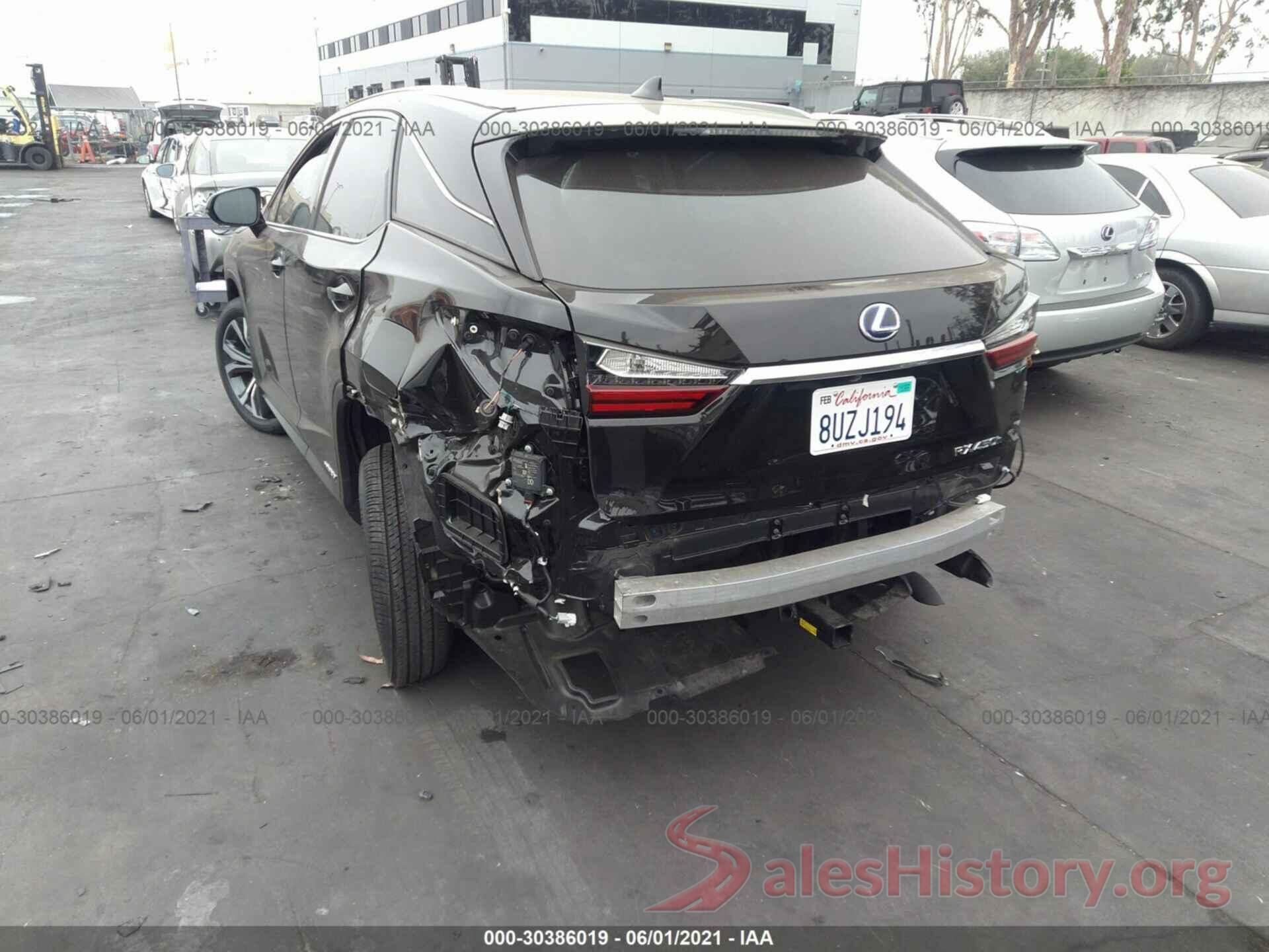 2T2HGMDA3MC061004 2021 LEXUS RX