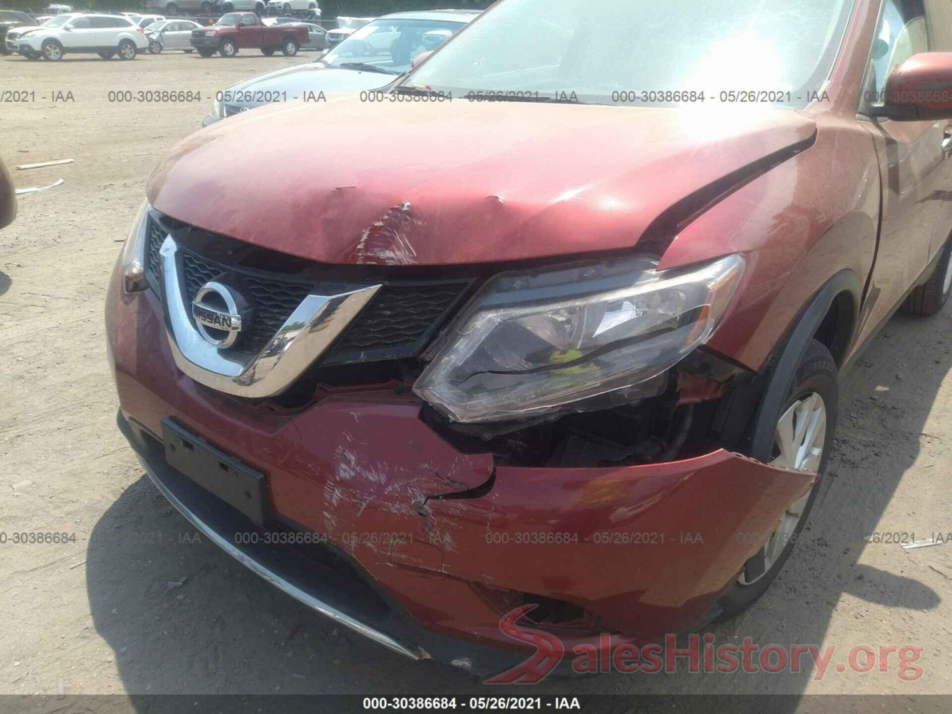 KNMAT2MV6GP656038 2016 NISSAN ROGUE