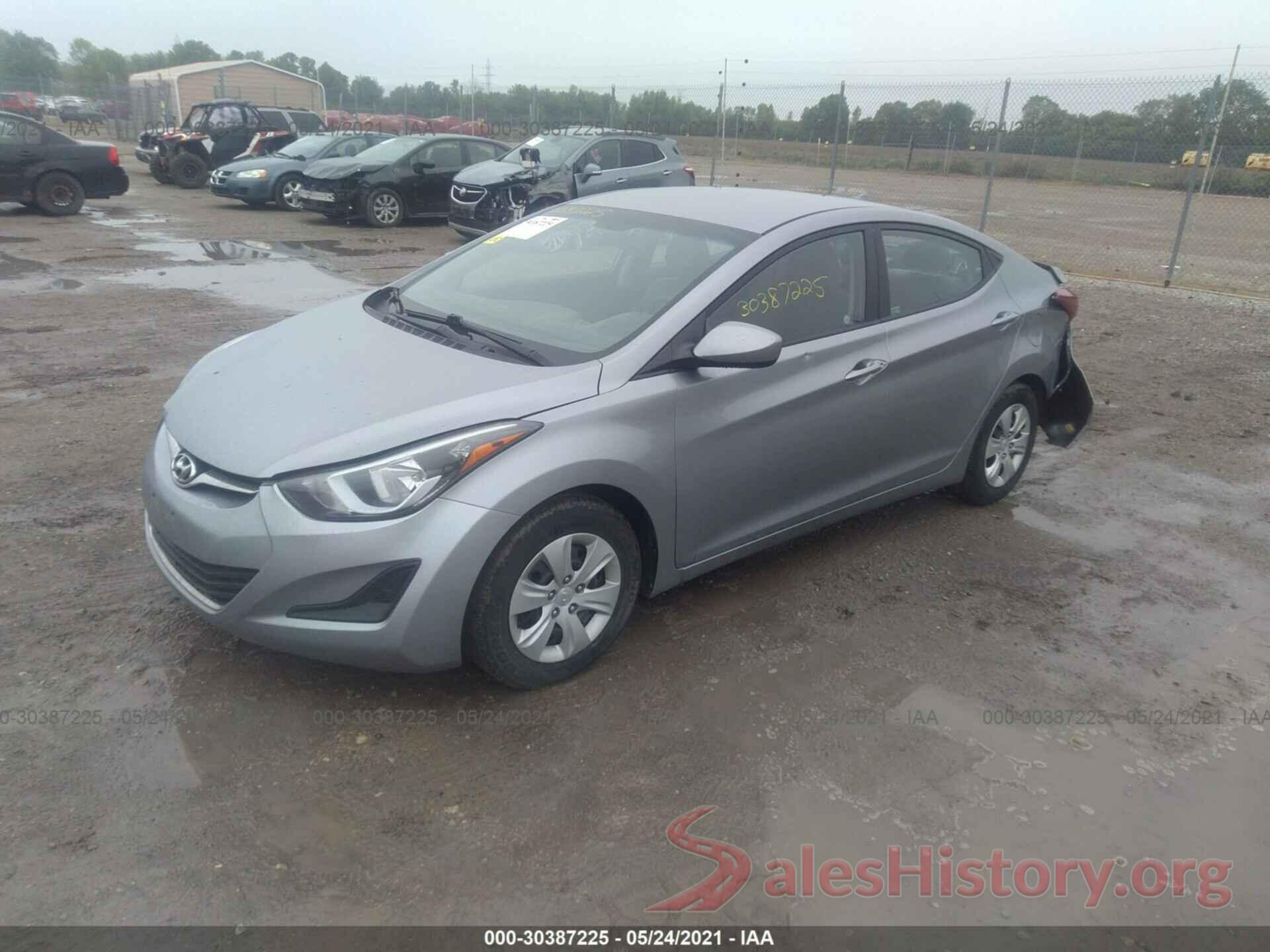 5NPDH4AE7GH664160 2016 HYUNDAI ELANTRA