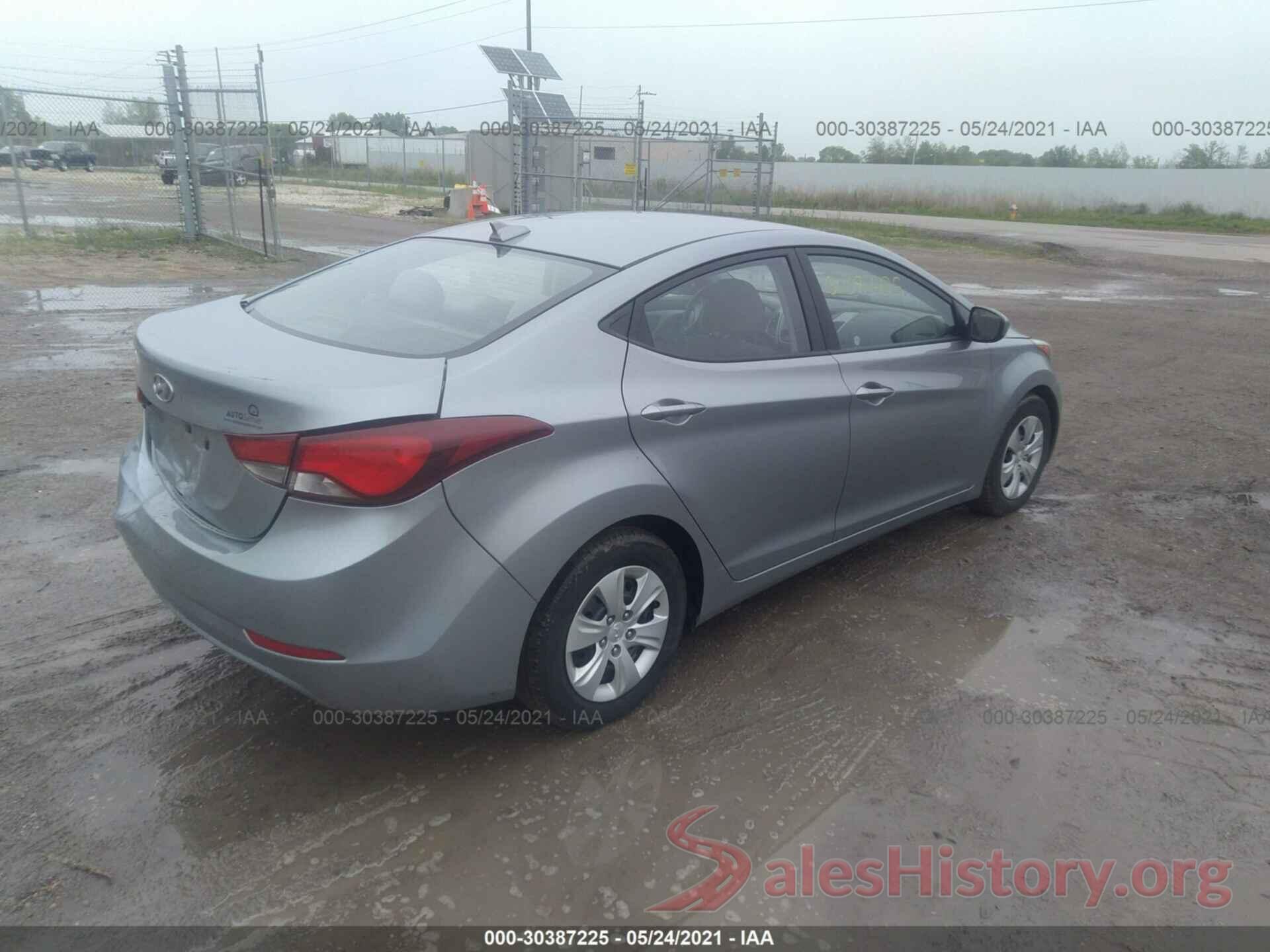 5NPDH4AE7GH664160 2016 HYUNDAI ELANTRA