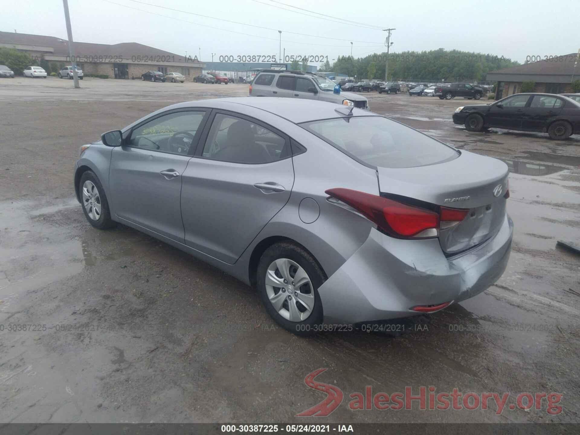 5NPDH4AE7GH664160 2016 HYUNDAI ELANTRA