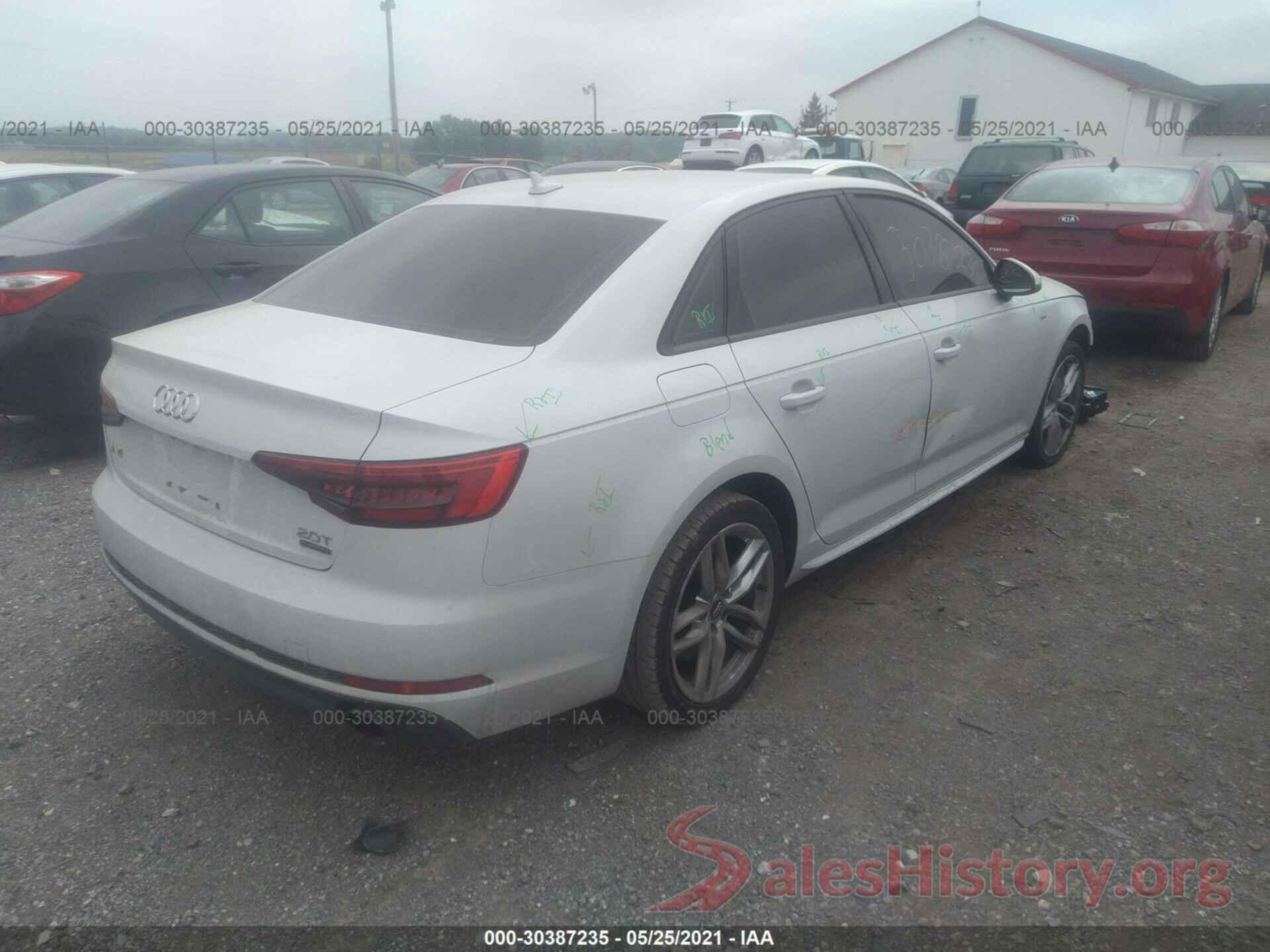 WAUDNAF46HN047239 2017 AUDI A4