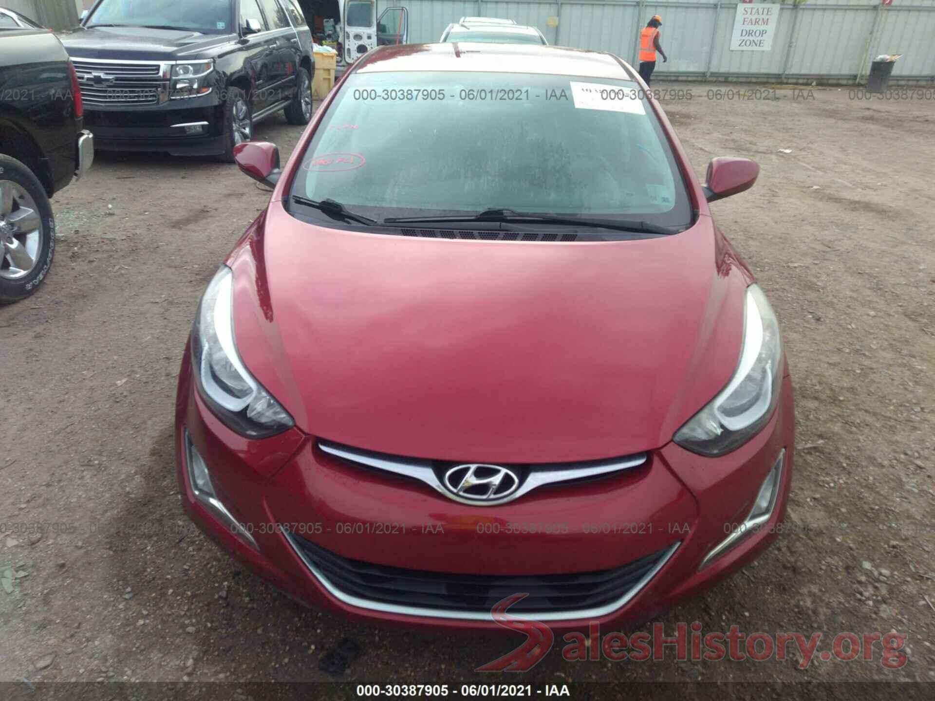 5NPDH4AE0GH722691 2016 HYUNDAI ELANTRA