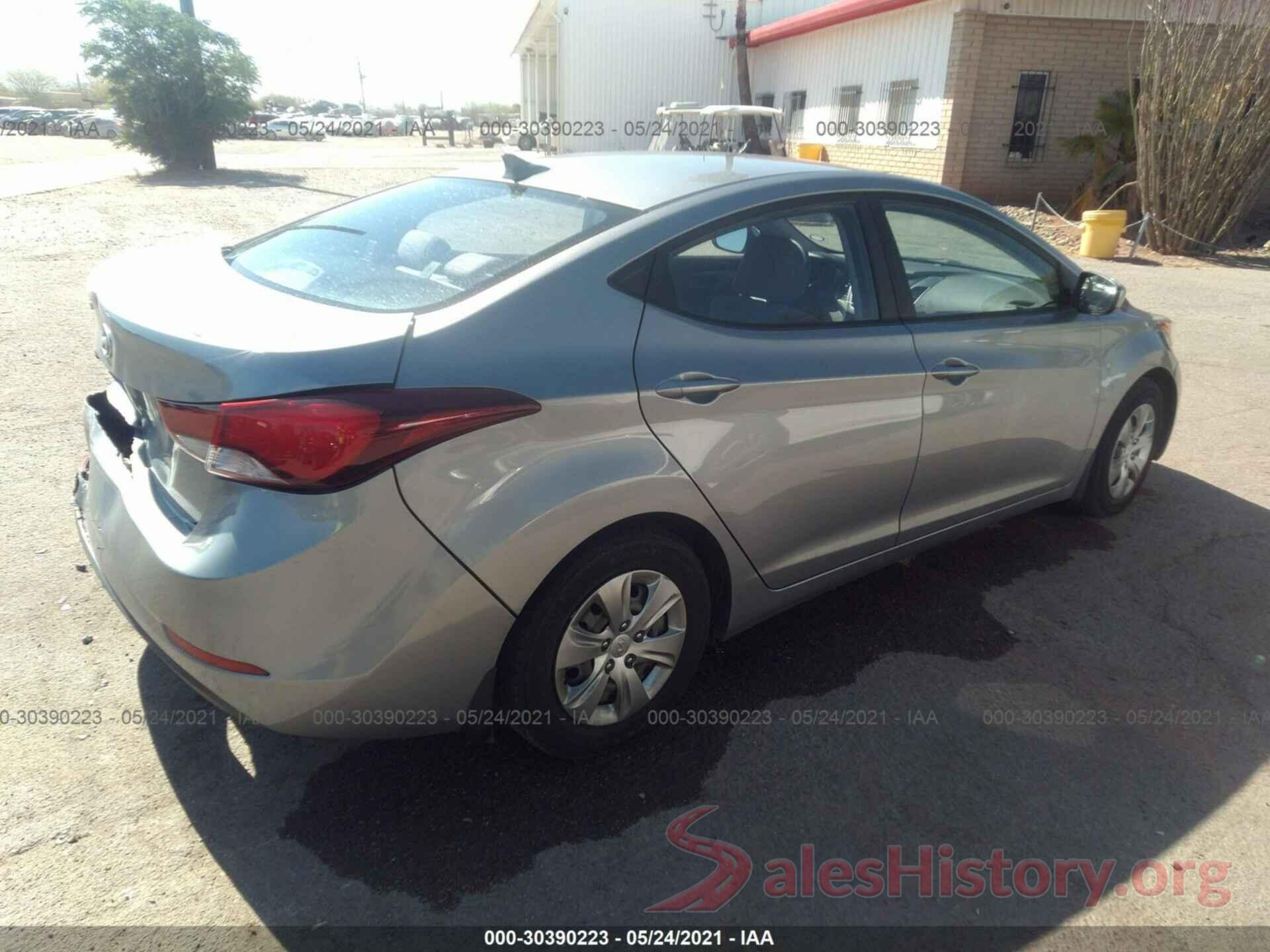 KMHDH4AE7GU489653 2016 HYUNDAI ELANTRA