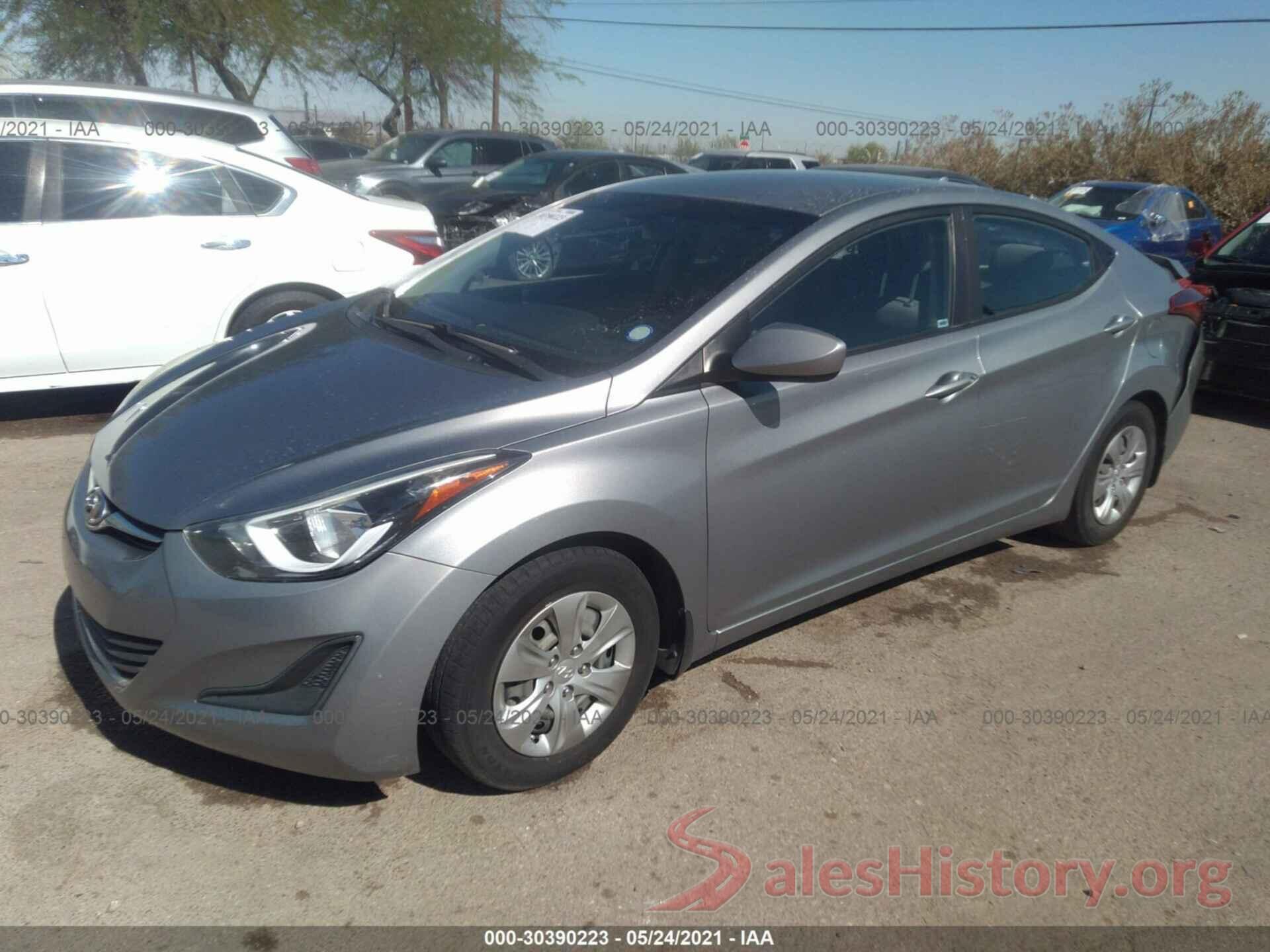 KMHDH4AE7GU489653 2016 HYUNDAI ELANTRA