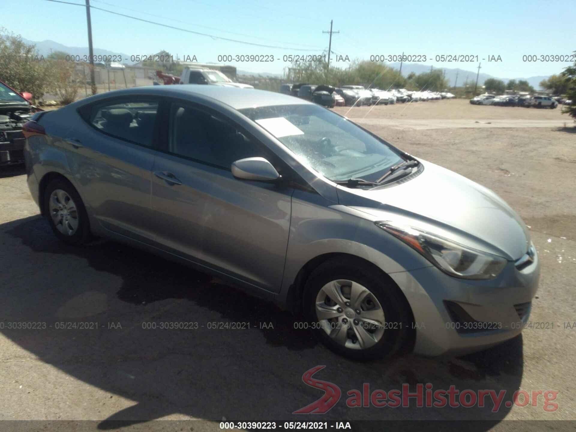 KMHDH4AE7GU489653 2016 HYUNDAI ELANTRA