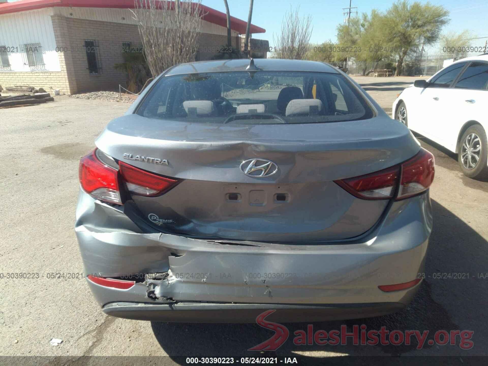 KMHDH4AE7GU489653 2016 HYUNDAI ELANTRA