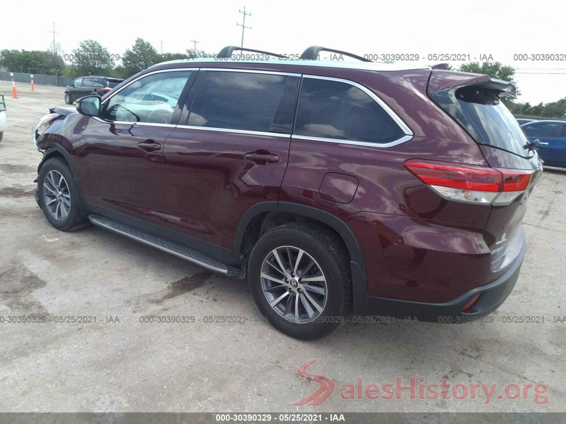 5TDKZRFH8KS326953 2019 TOYOTA HIGHLANDER