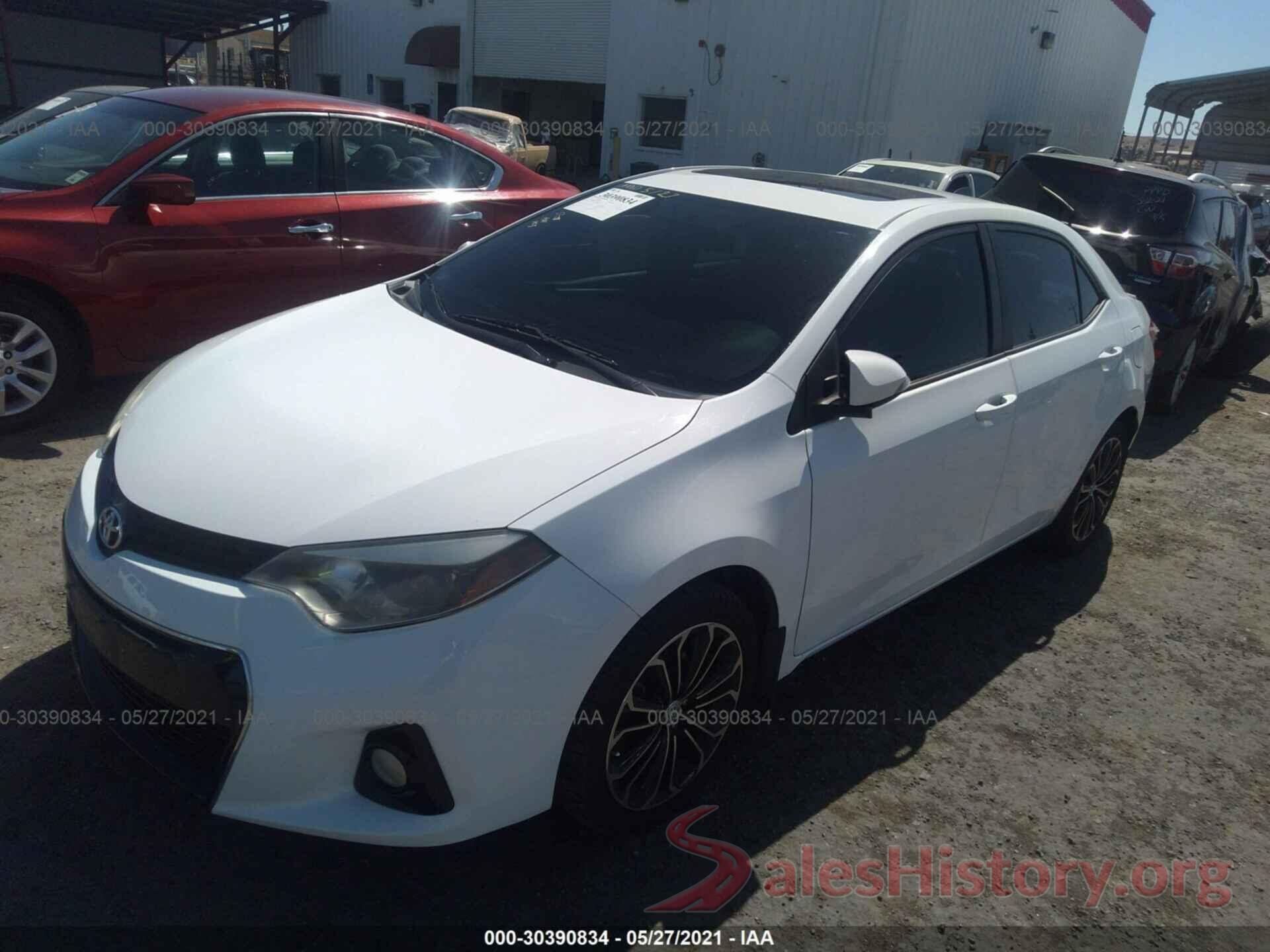 5YFBURHE5GP372127 2016 TOYOTA COROLLA