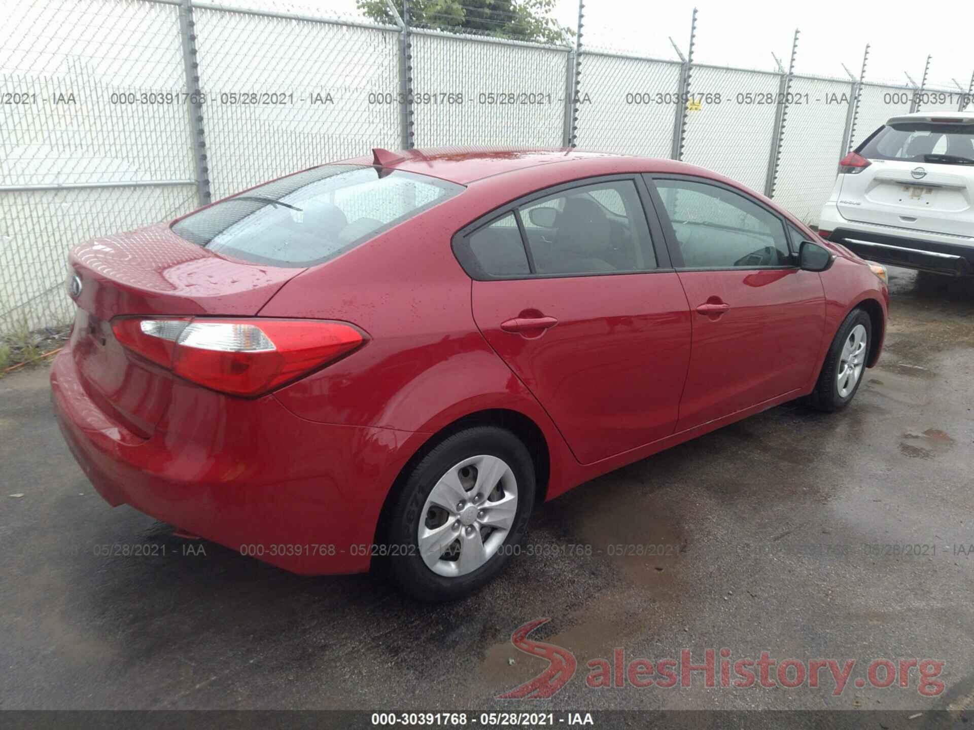 KNAFX4A65G5517756 2016 KIA FORTE