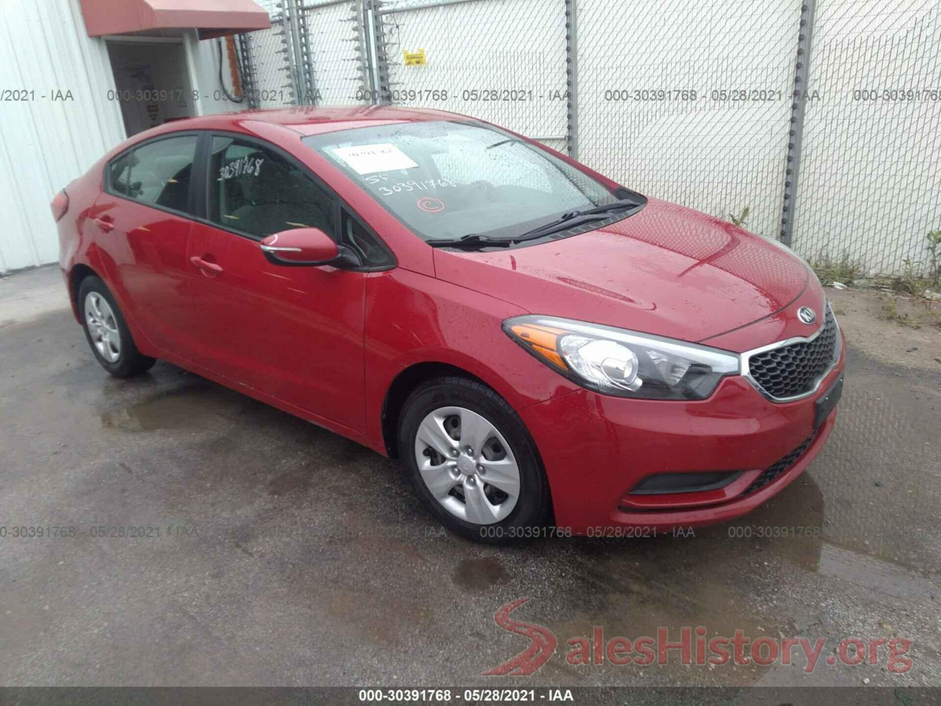 KNAFX4A65G5517756 2016 KIA FORTE