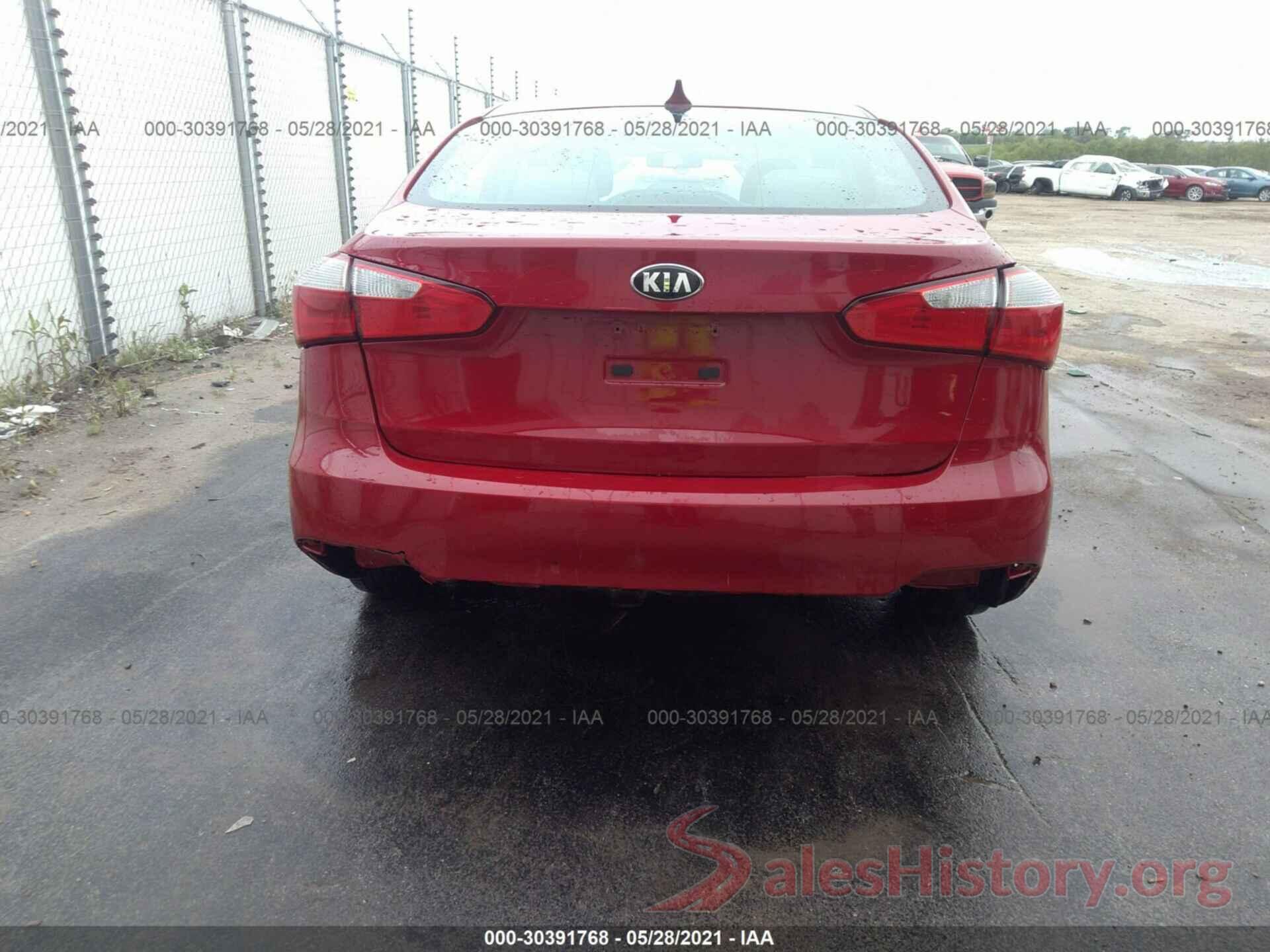 KNAFX4A65G5517756 2016 KIA FORTE