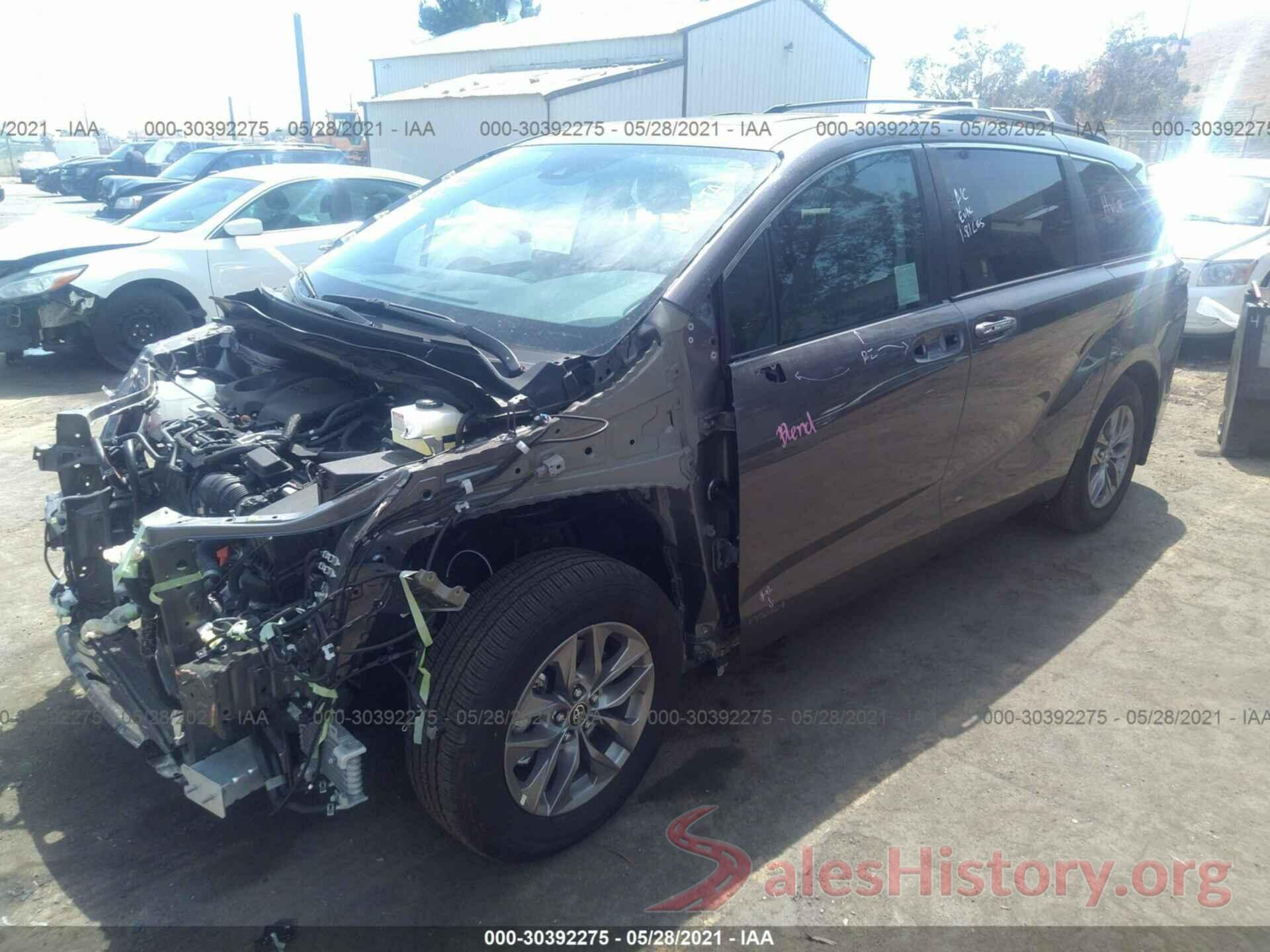 5TDJRKEC6MS018644 2021 TOYOTA SIENNA