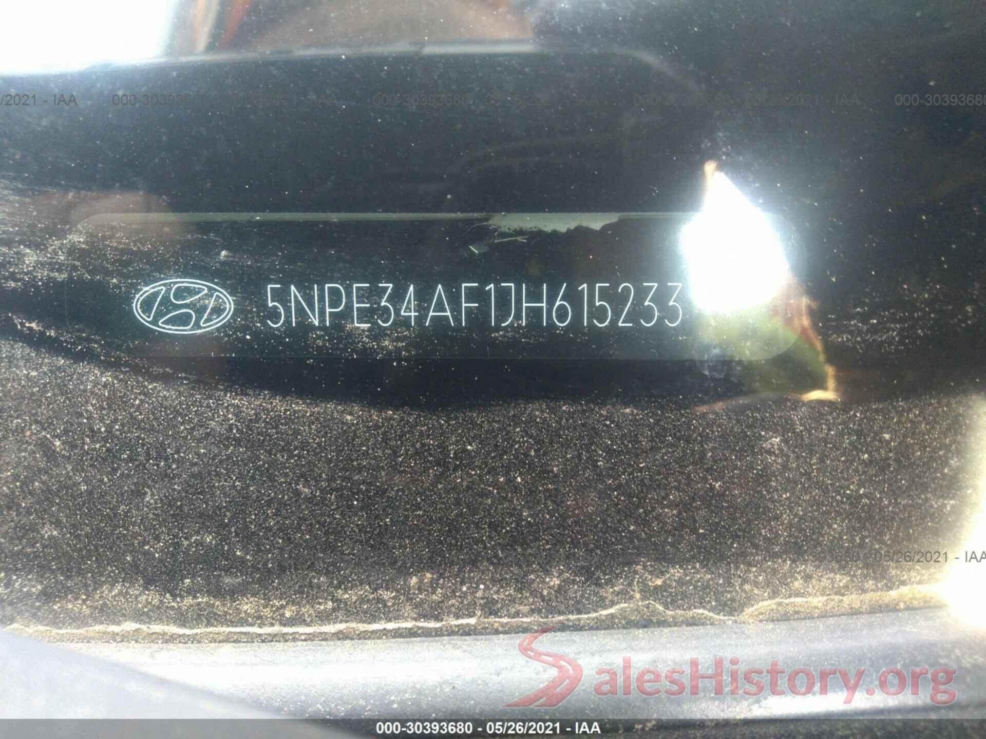 5NPE34AF1JH615233 2018 HYUNDAI SONATA