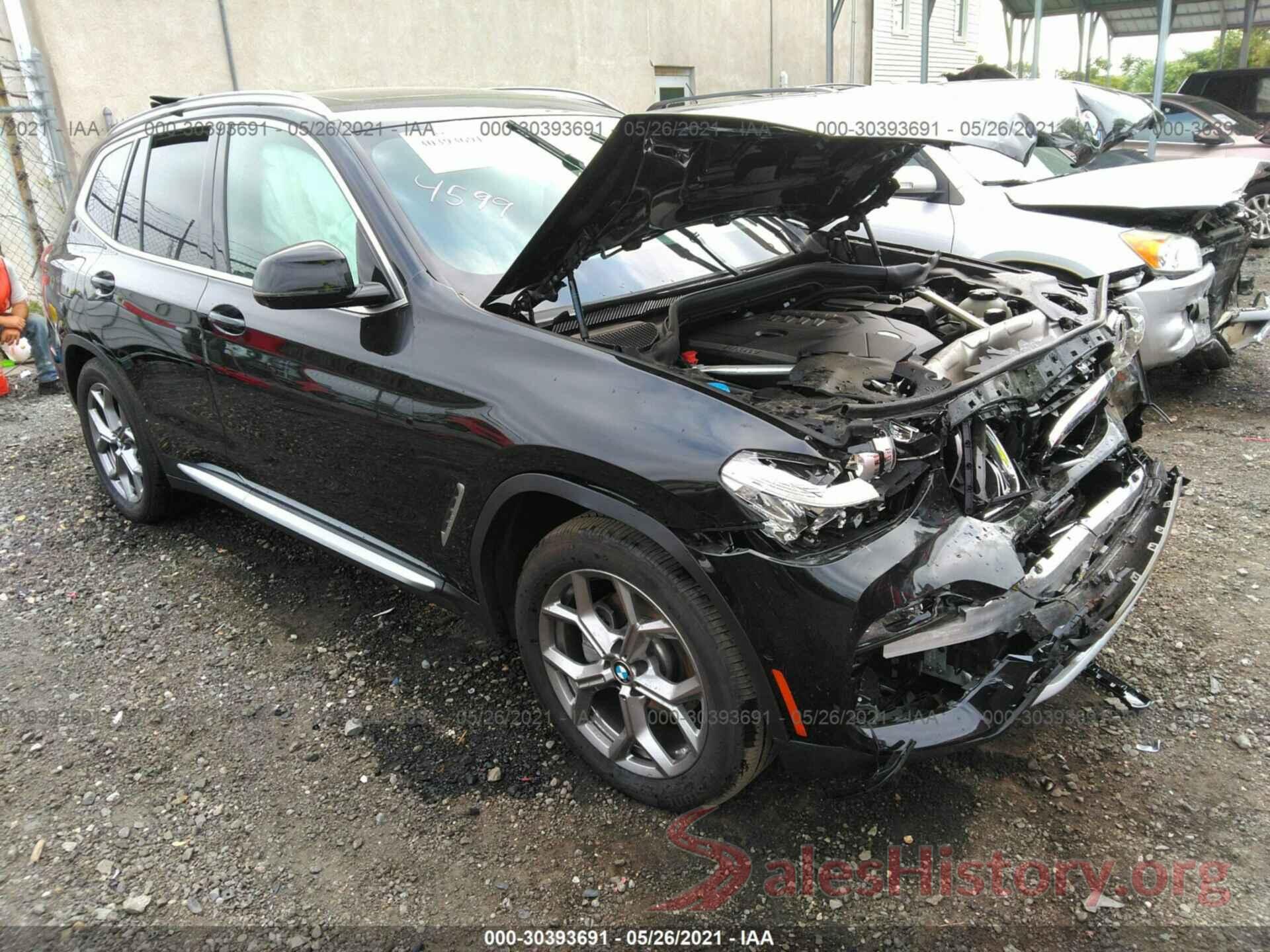 5UXTY5C07M9E96397 2021 BMW X3