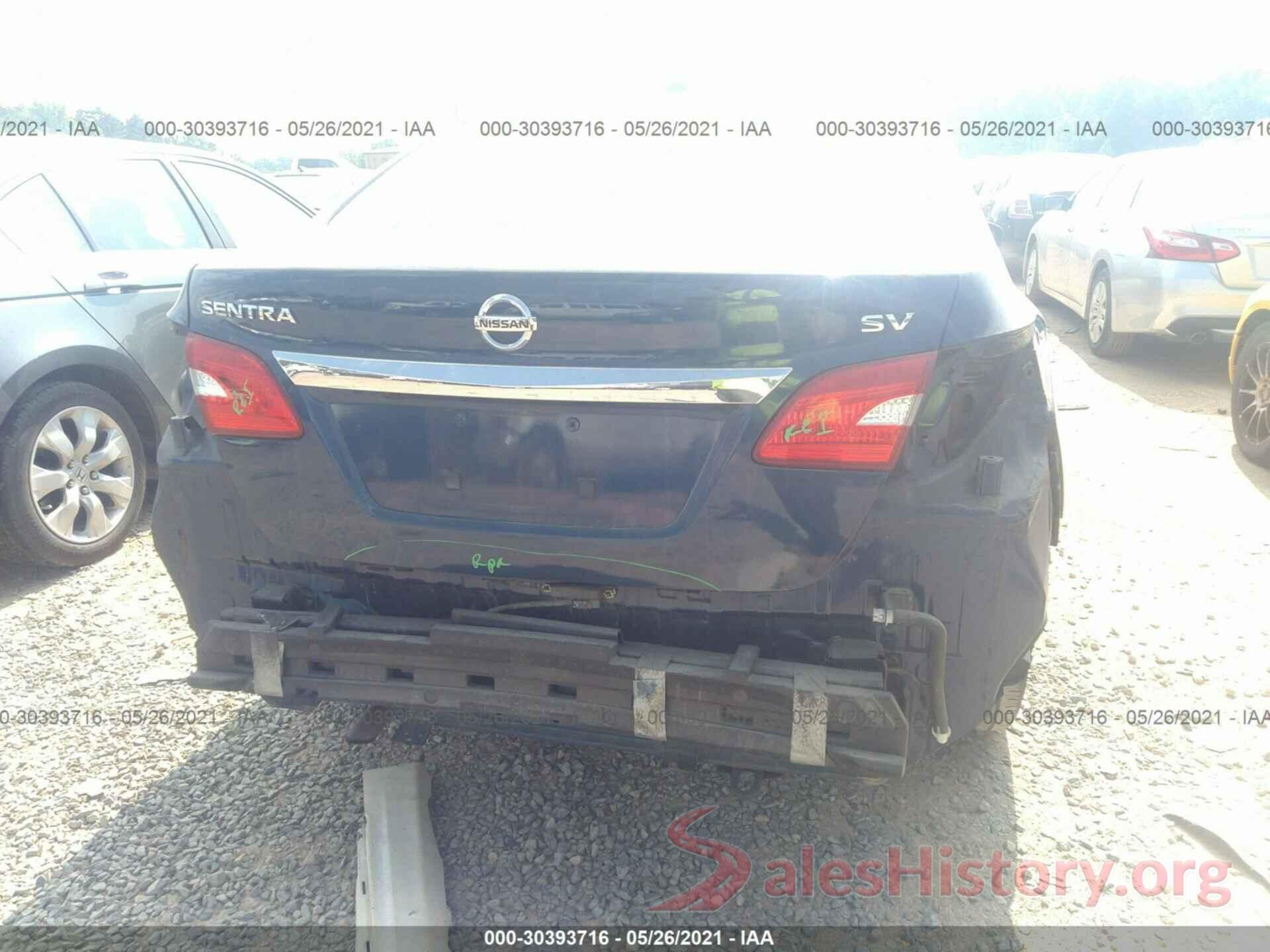 3N1AB7AP0GL654662 2016 NISSAN SENTRA