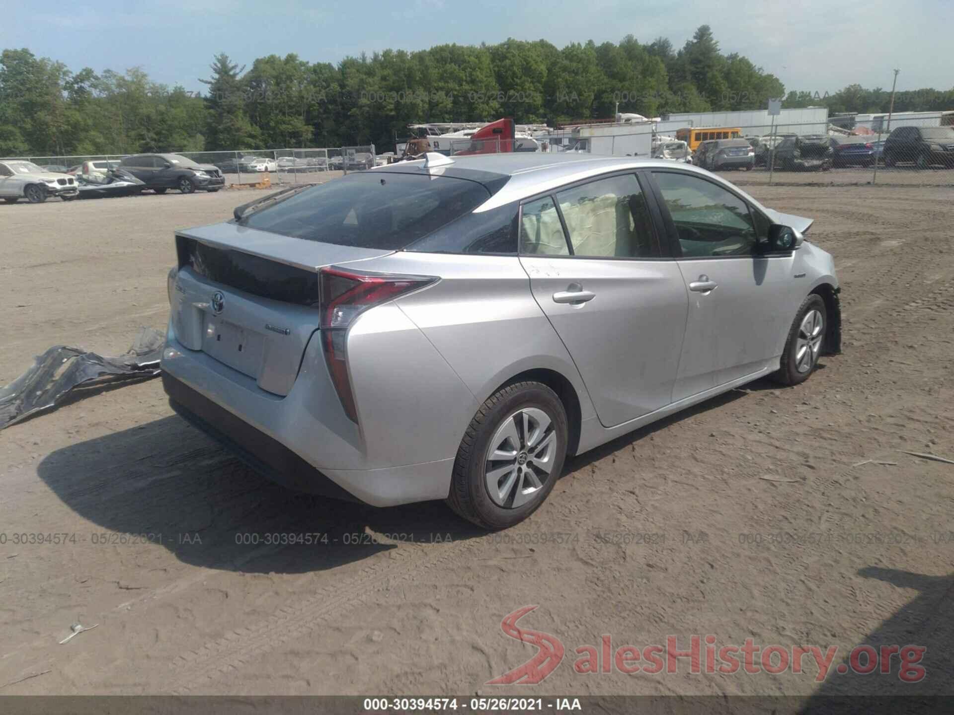 JTDKARFU3G3009160 2016 TOYOTA PRIUS