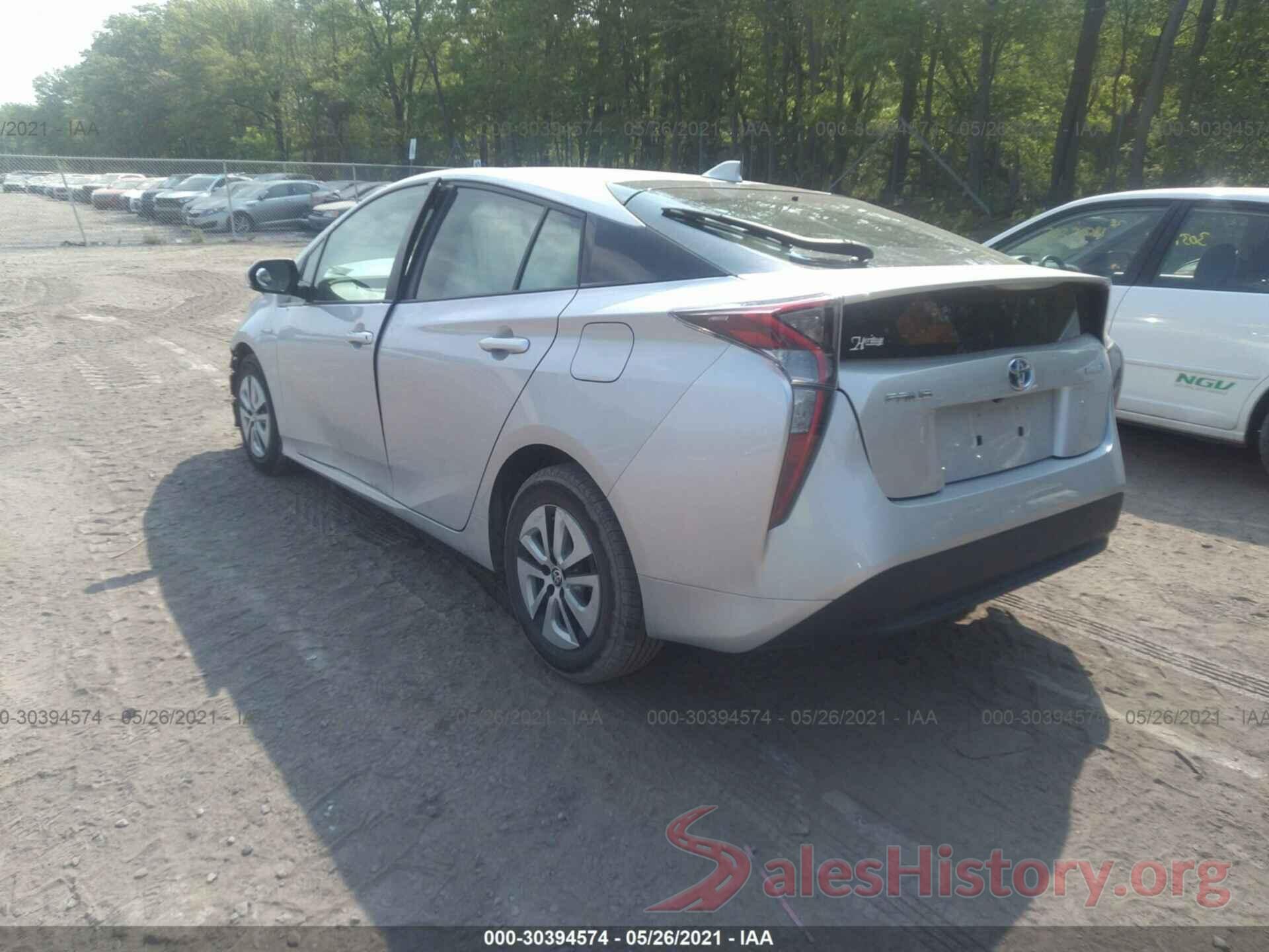 JTDKARFU3G3009160 2016 TOYOTA PRIUS