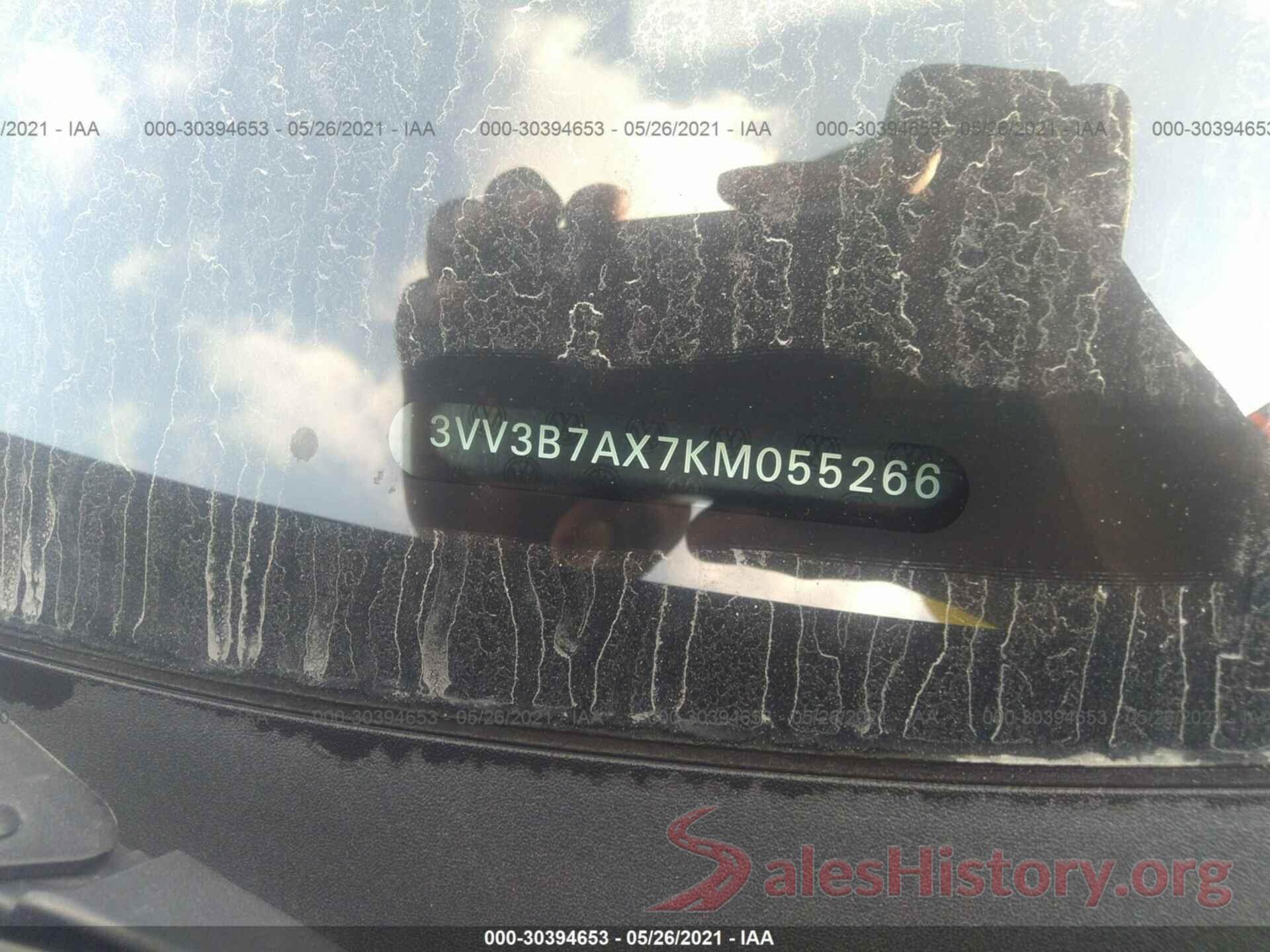 3VV3B7AX7KM055266 2019 VOLKSWAGEN TIGUAN