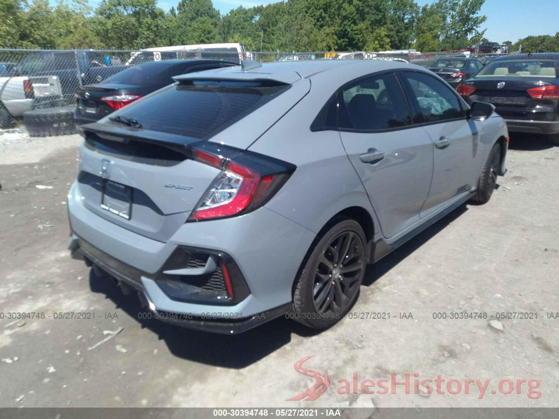 SHHFK7G44MU207129 2021 HONDA CIVIC HATCHBACK