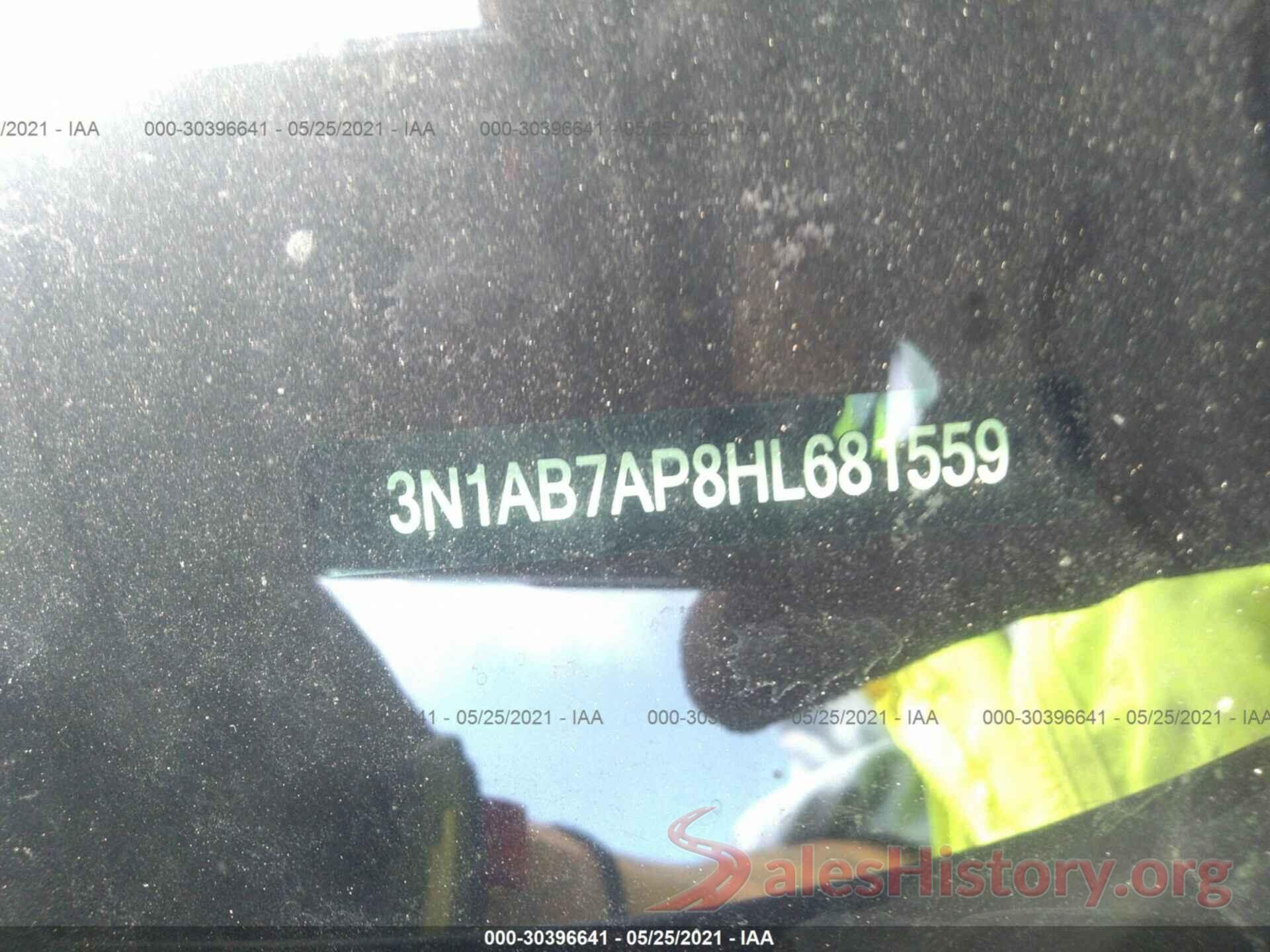 3N1AB7AP8HL681559 2017 NISSAN SENTRA