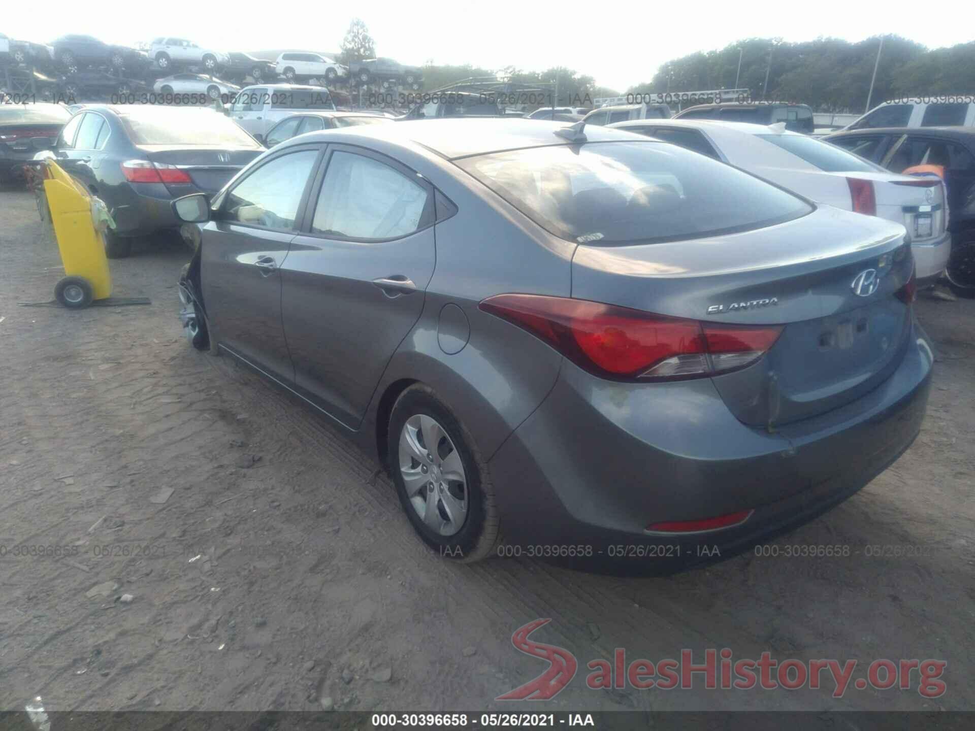 KMHDH4AEXGU619201 2016 HYUNDAI ELANTRA