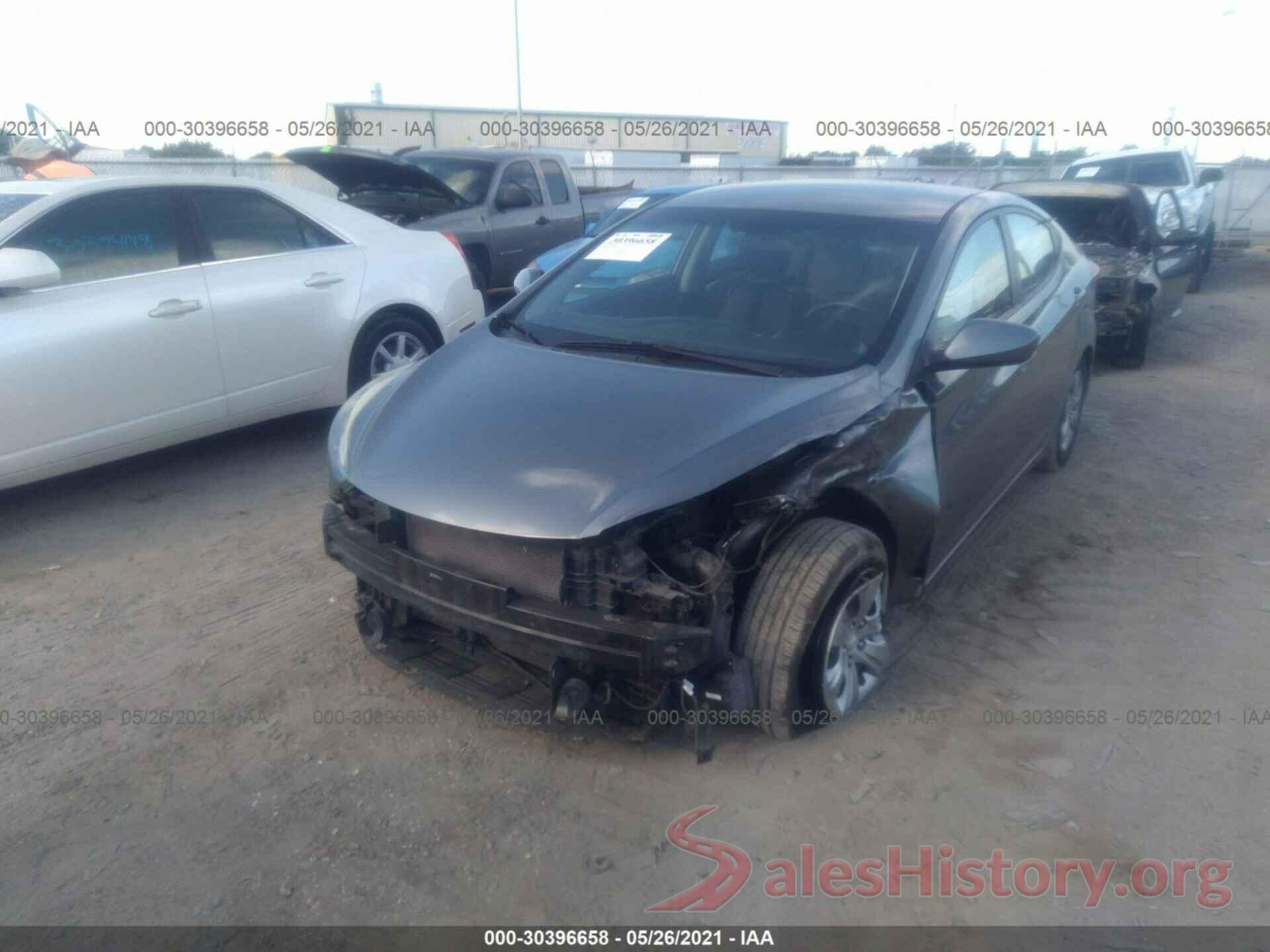 KMHDH4AEXGU619201 2016 HYUNDAI ELANTRA