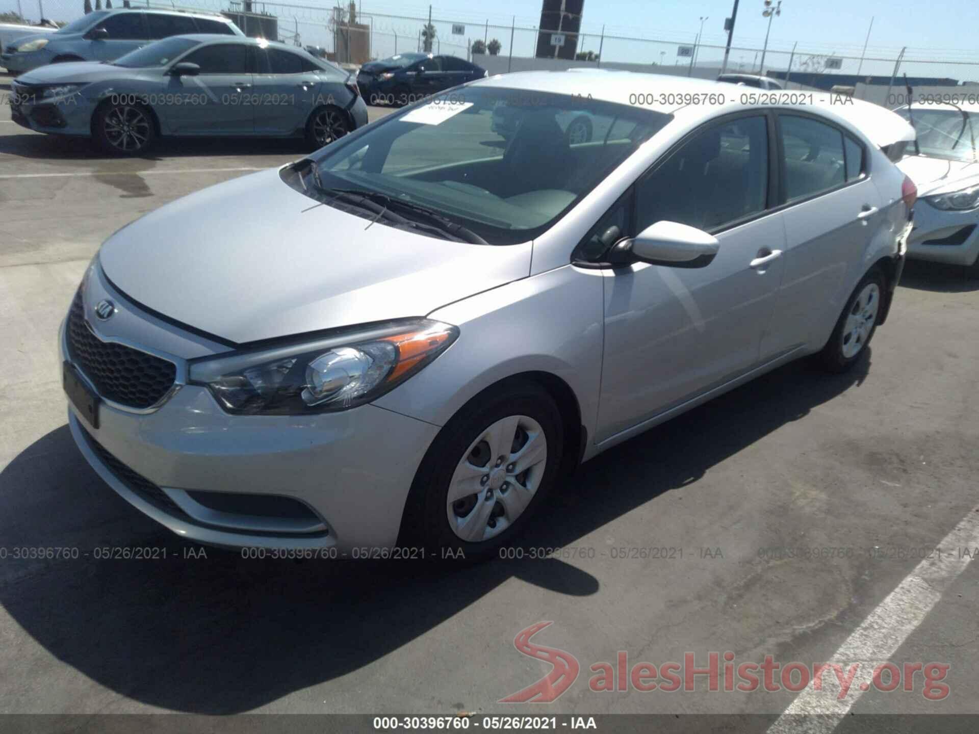 KNAFK4A65G5589829 2016 KIA FORTE