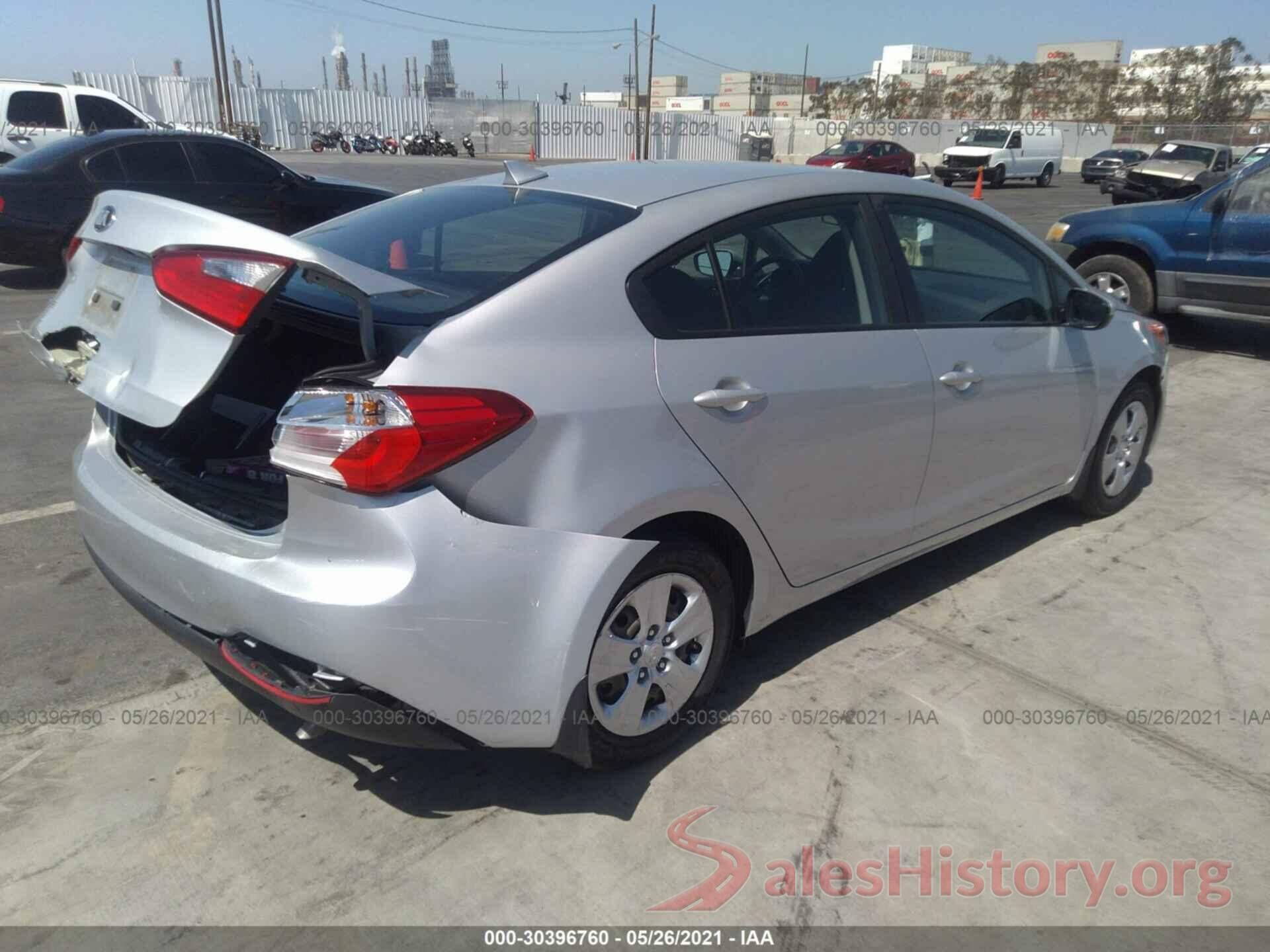 KNAFK4A65G5589829 2016 KIA FORTE