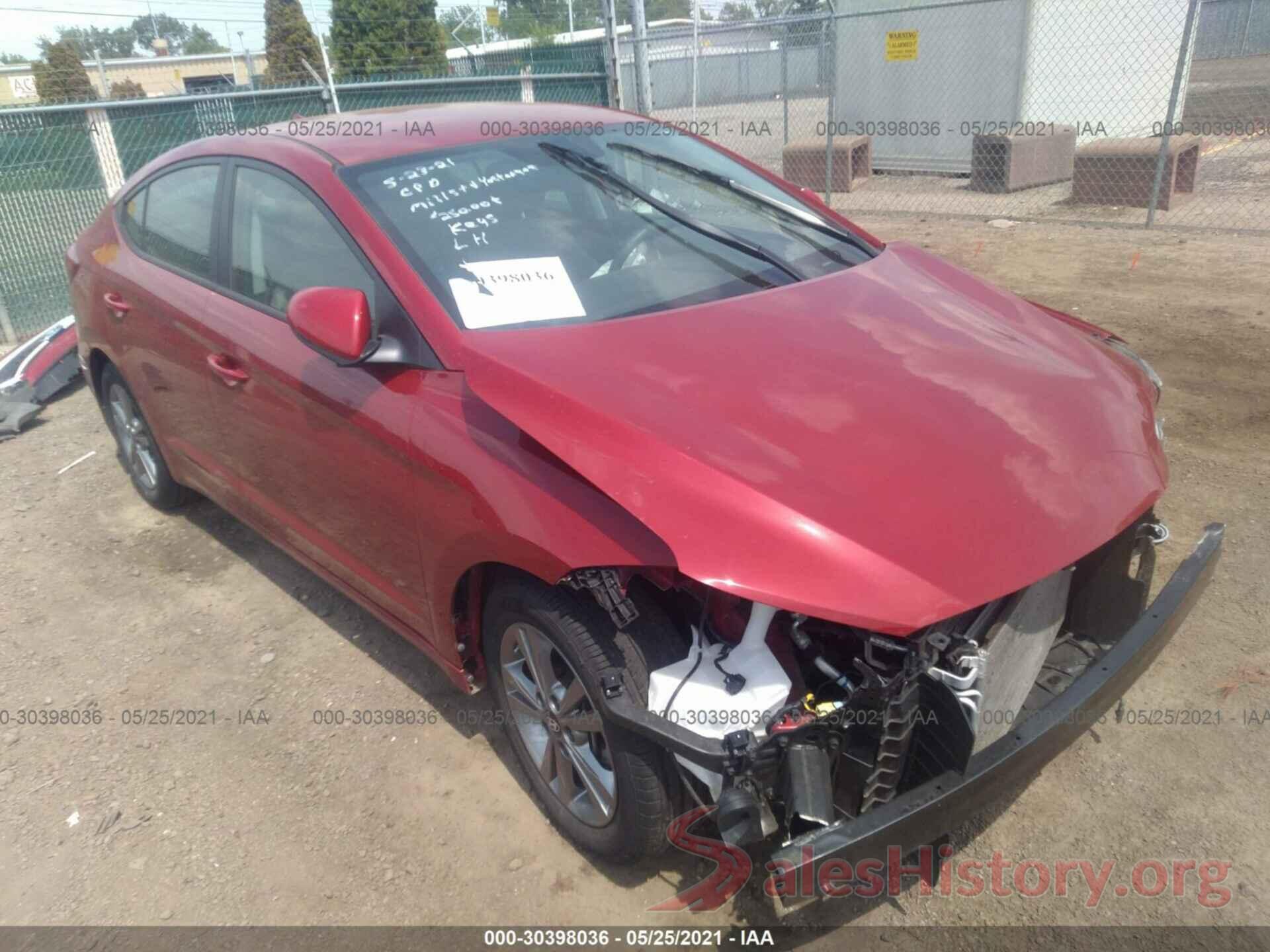 KMHD84LF3HU425536 2017 HYUNDAI ELANTRA