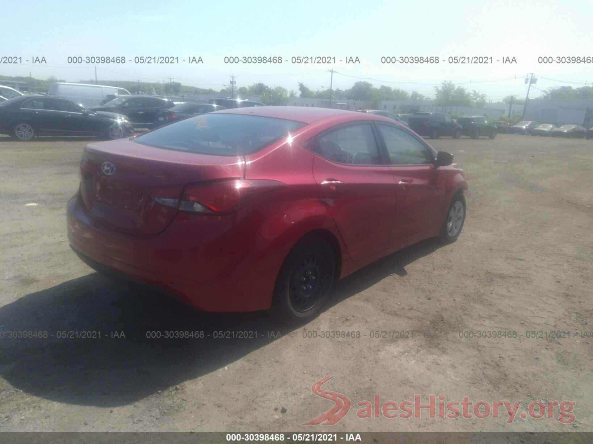 KMHDH4AE6GU543279 2016 HYUNDAI ELANTRA