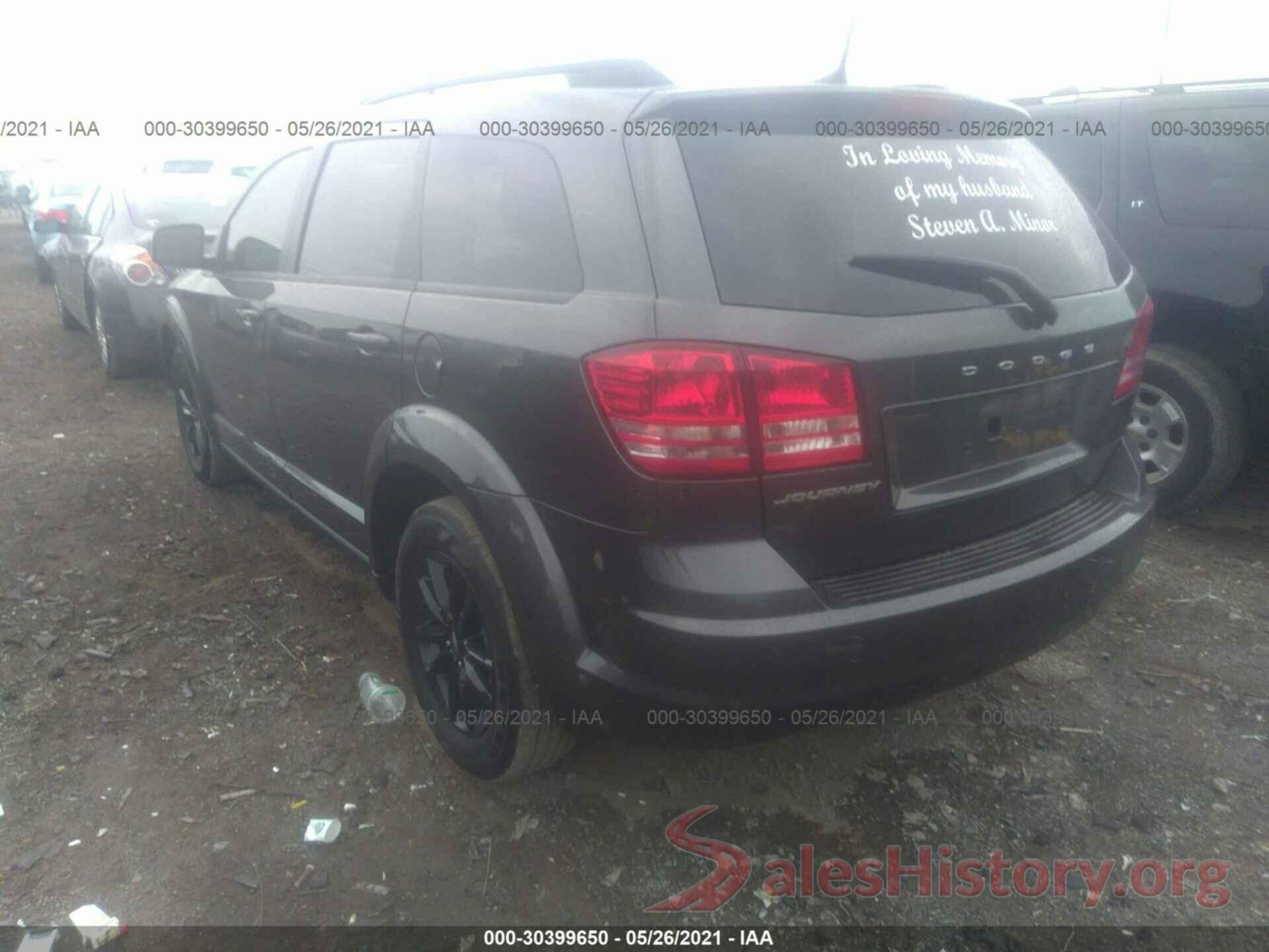 3C4PDCAB8LT232373 2020 DODGE JOURNEY