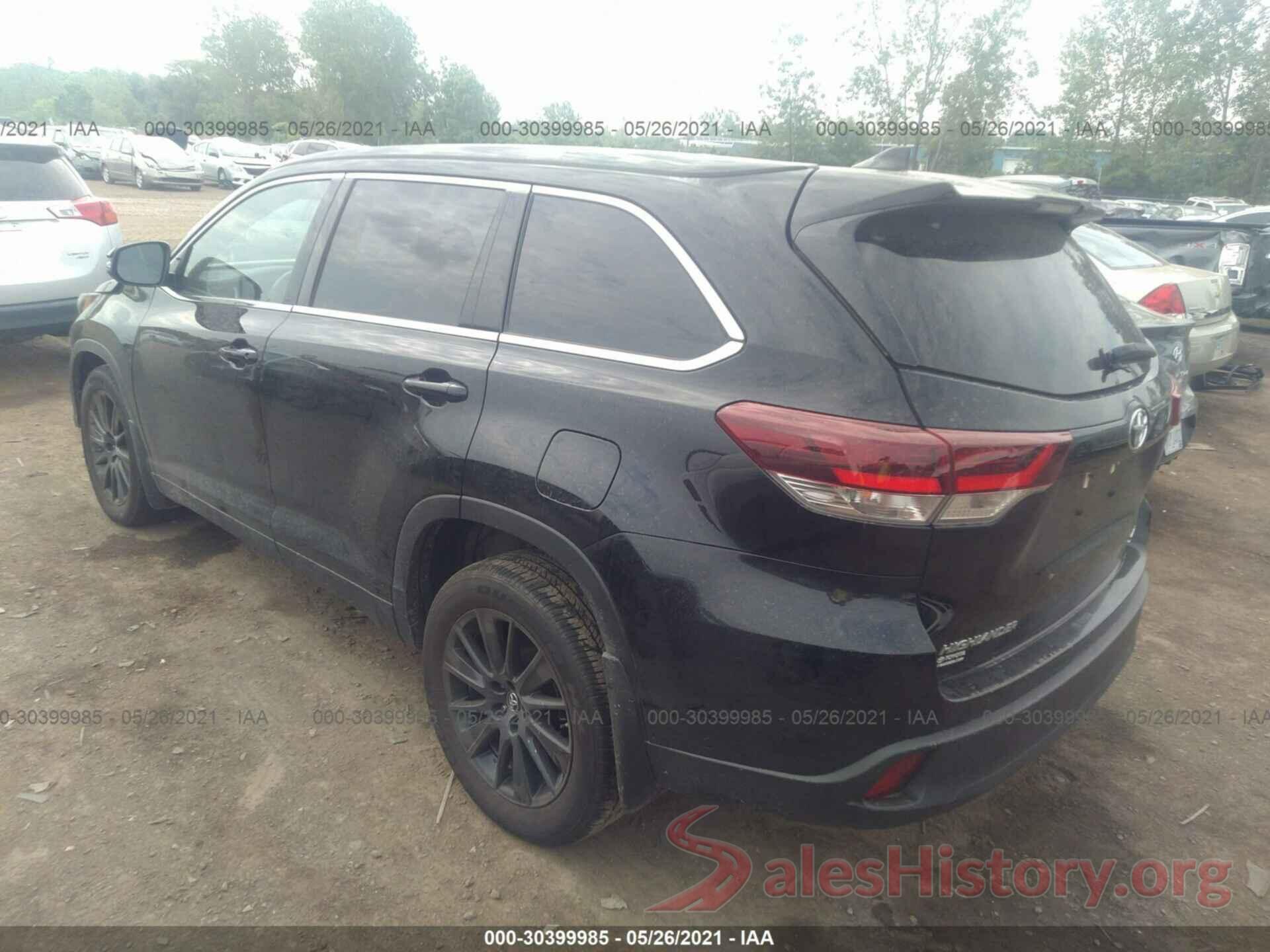 5TDJZRFH2KS610090 2019 TOYOTA HIGHLANDER