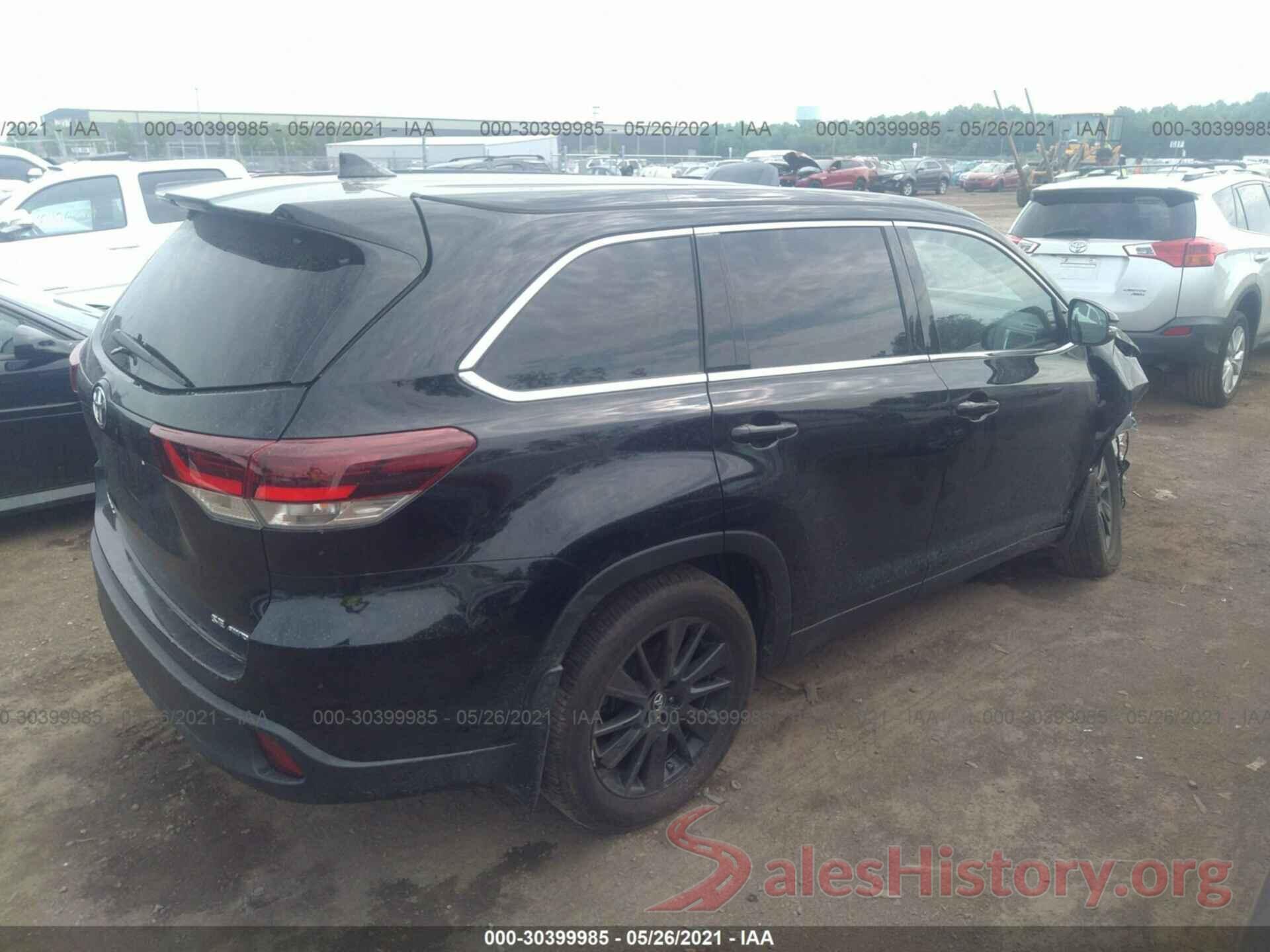 5TDJZRFH2KS610090 2019 TOYOTA HIGHLANDER