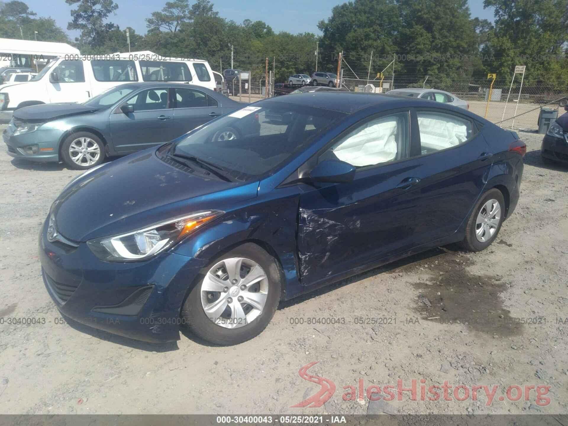 5NPDH4AE1GH731190 2016 HYUNDAI ELANTRA