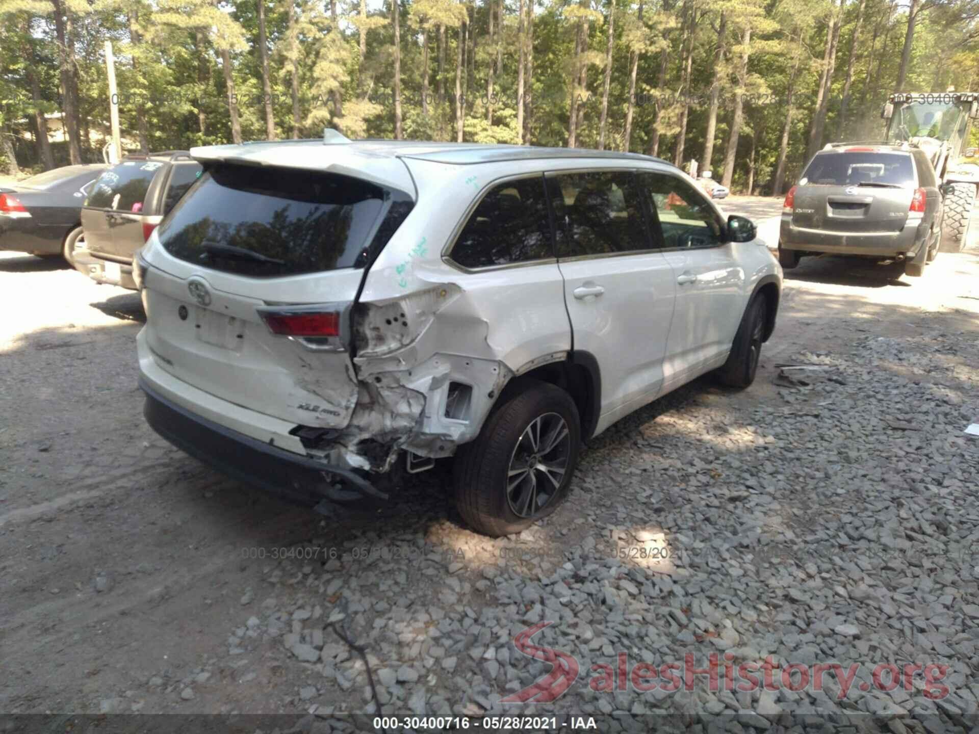 5TDJKRFHXGS301141 2016 TOYOTA HIGHLANDER