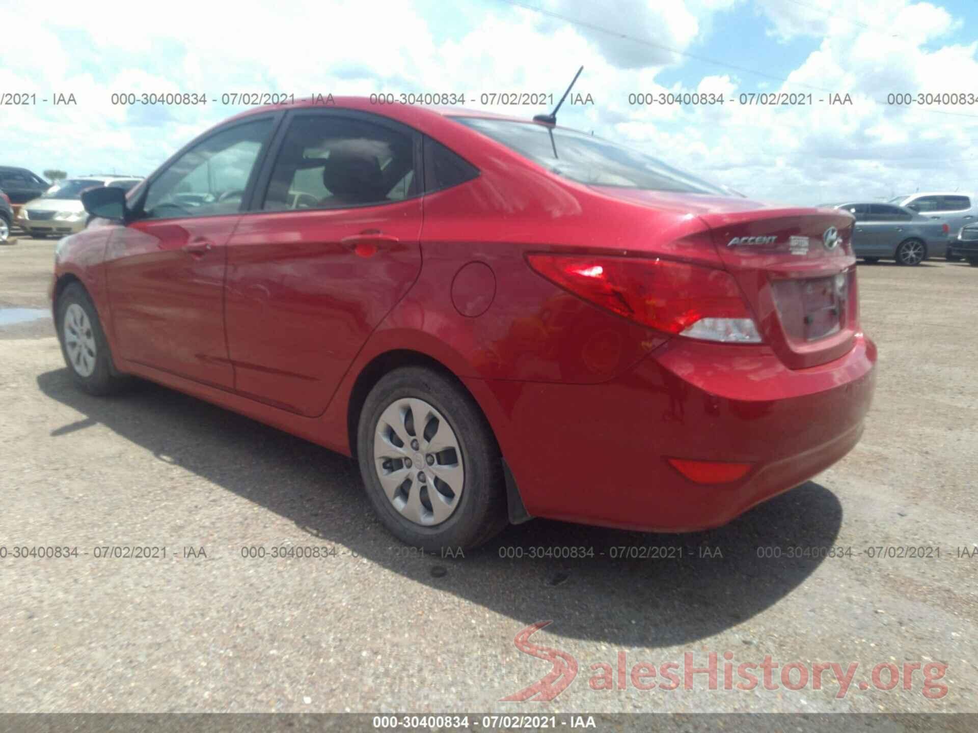 KMHCT4AE7HU275600 2017 HYUNDAI ACCENT