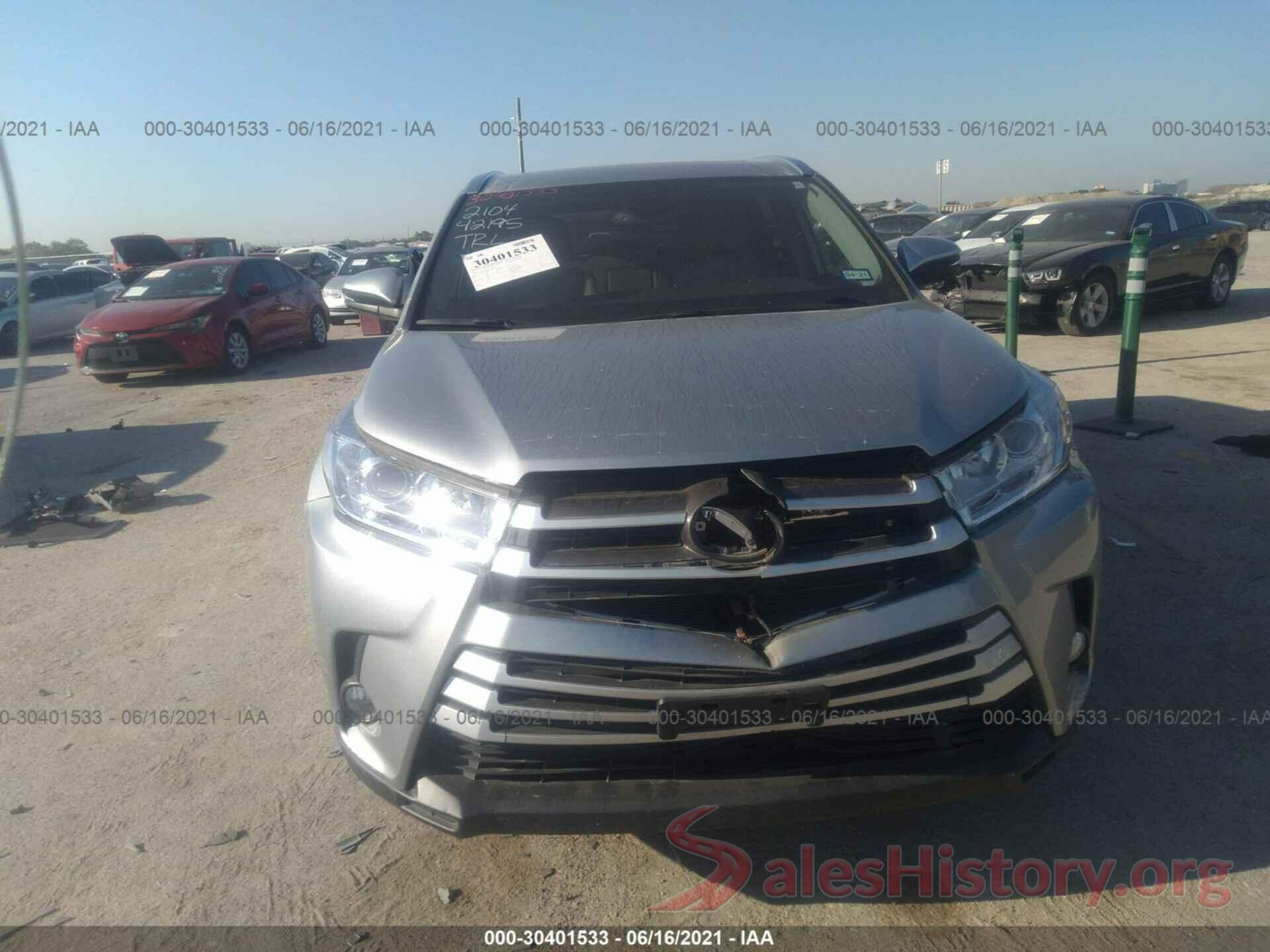 5TDKZRFHXKS307577 2019 TOYOTA HIGHLANDER