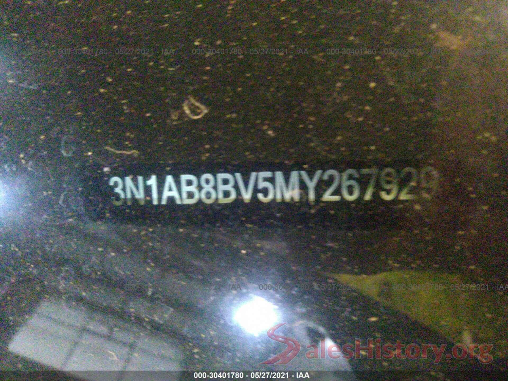 3N1AB8BV5MY267929 2021 NISSAN SENTRA