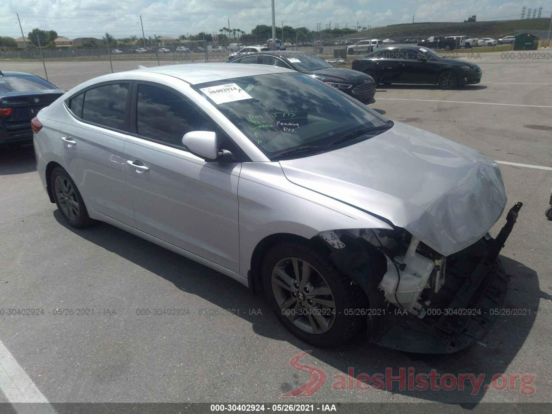 5NPD84LF2JH326534 2018 HYUNDAI ELANTRA