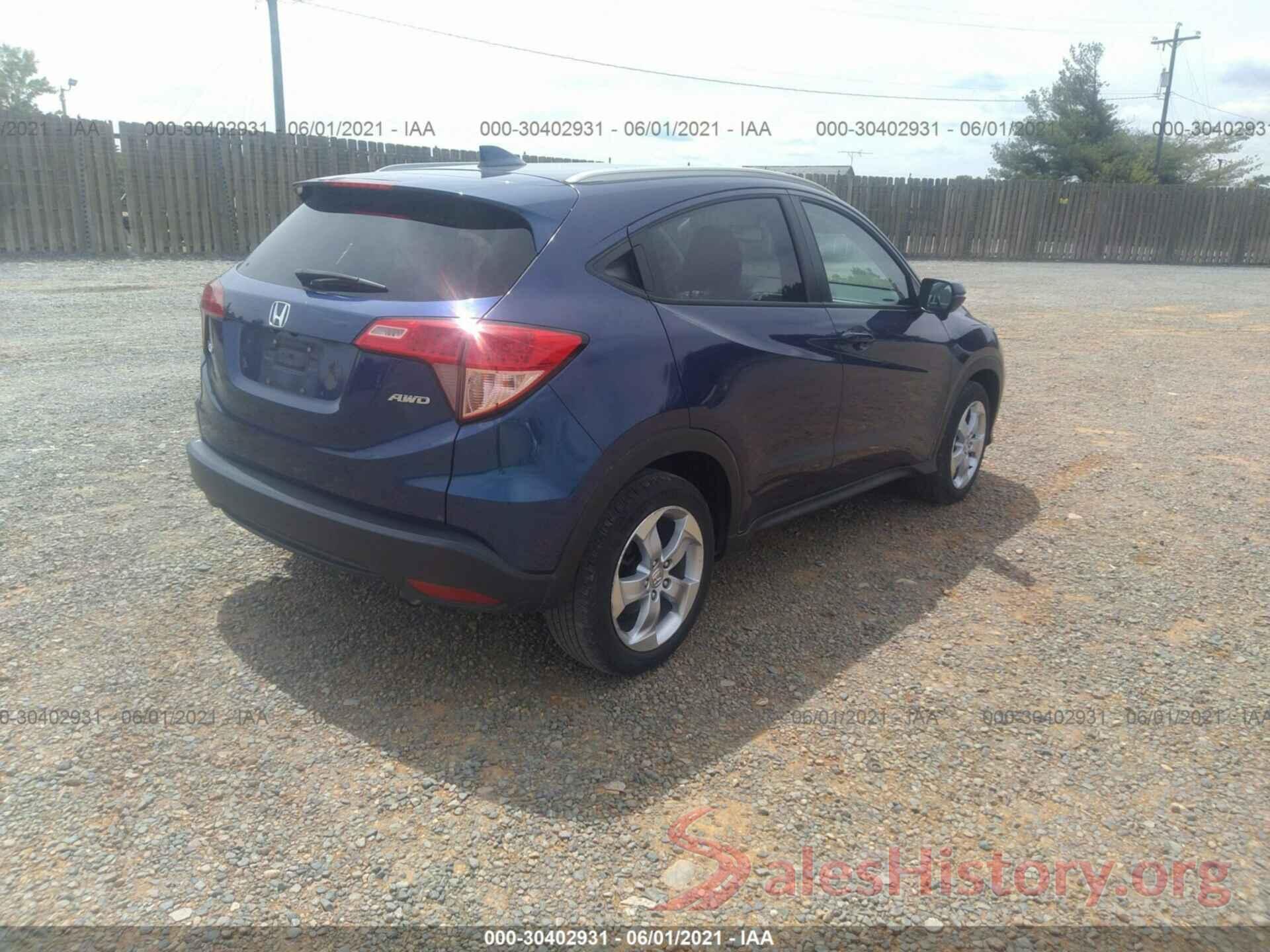 3CZRU6H73GM711631 2016 HONDA HR-V