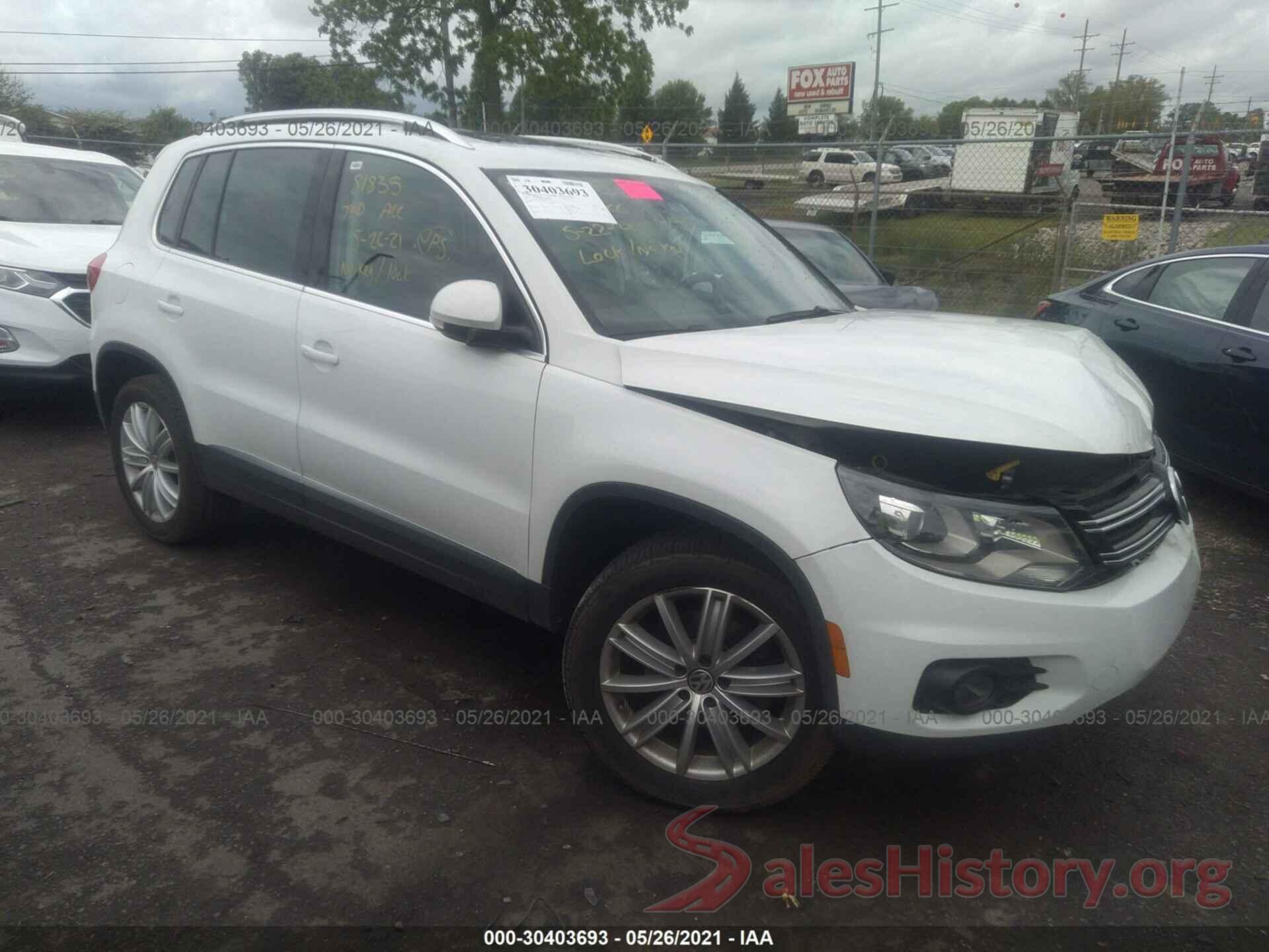 WVGBV7AX0GW577175 2016 VOLKSWAGEN TIGUAN