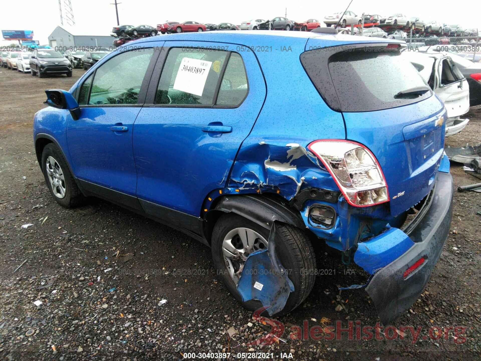 KL7CJKSB9GB701054 2016 CHEVROLET TRAX